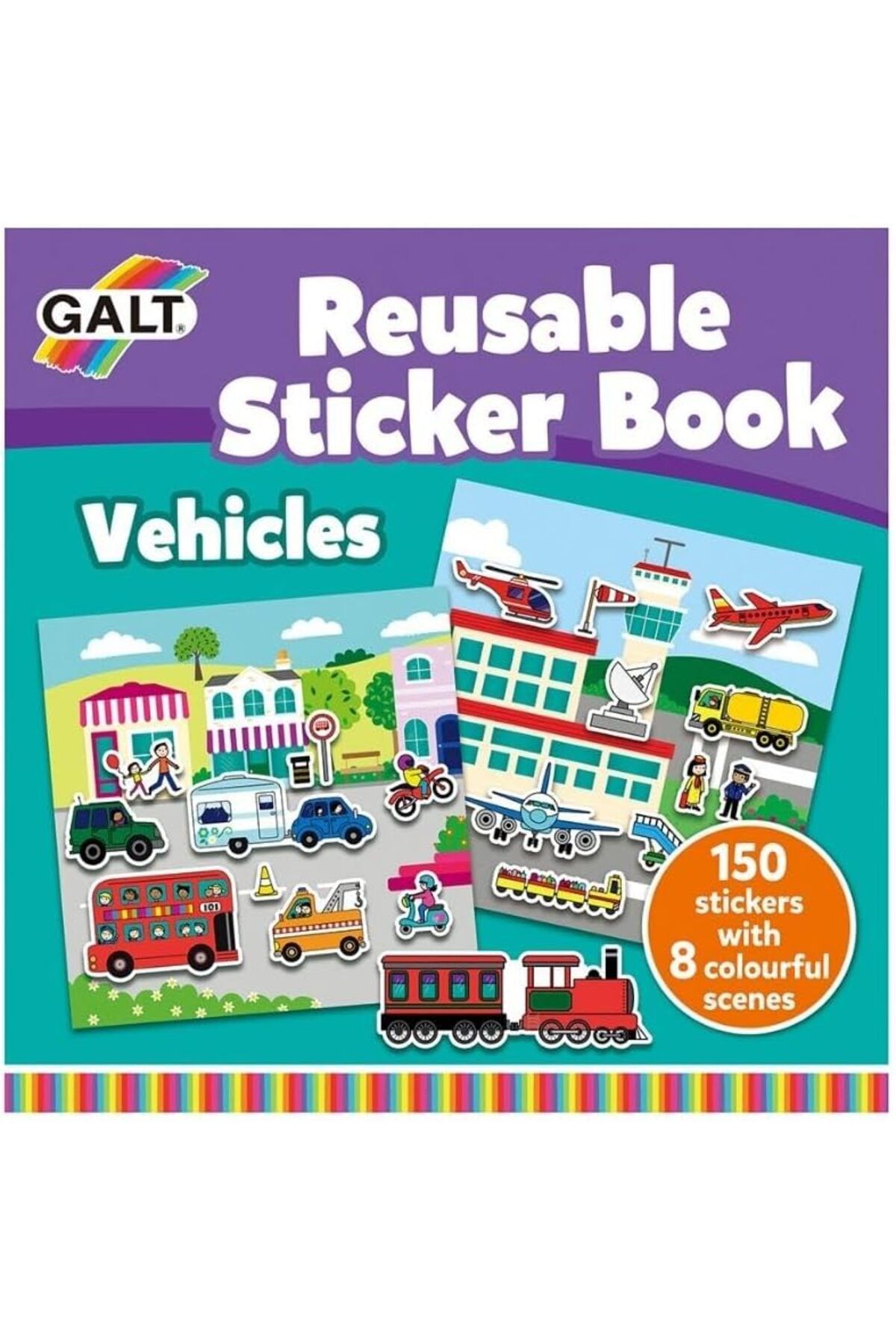 KDROĞLU KDROGLU Reusable Sticker Book - Vehicles New Desing 1109836