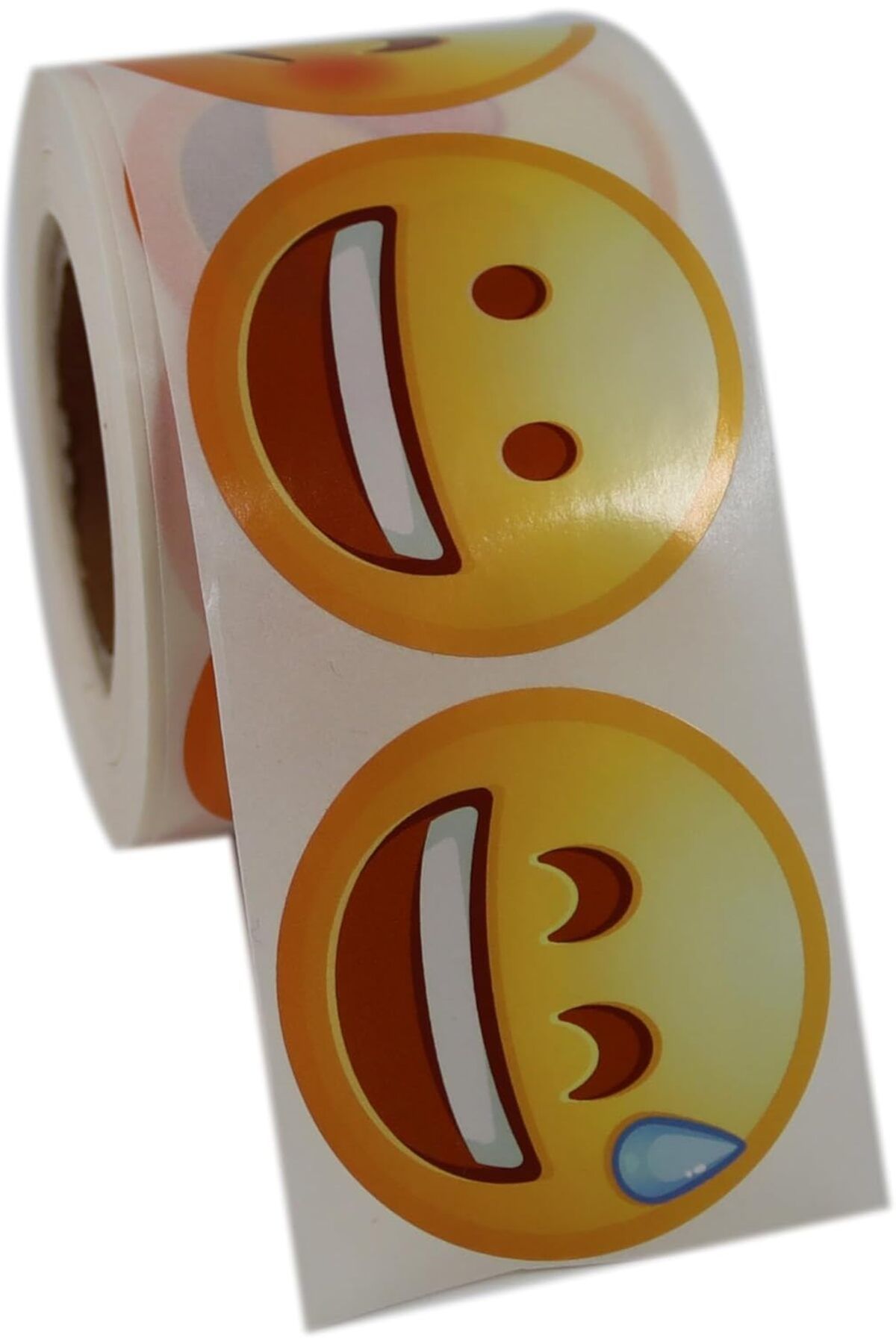 KDROĞLU KDROGLU etiketler , hazır al hızlı al Emoji Etiketi 9 Farklı Emoji Surat 50mm Çap Ruloda 500 Ad