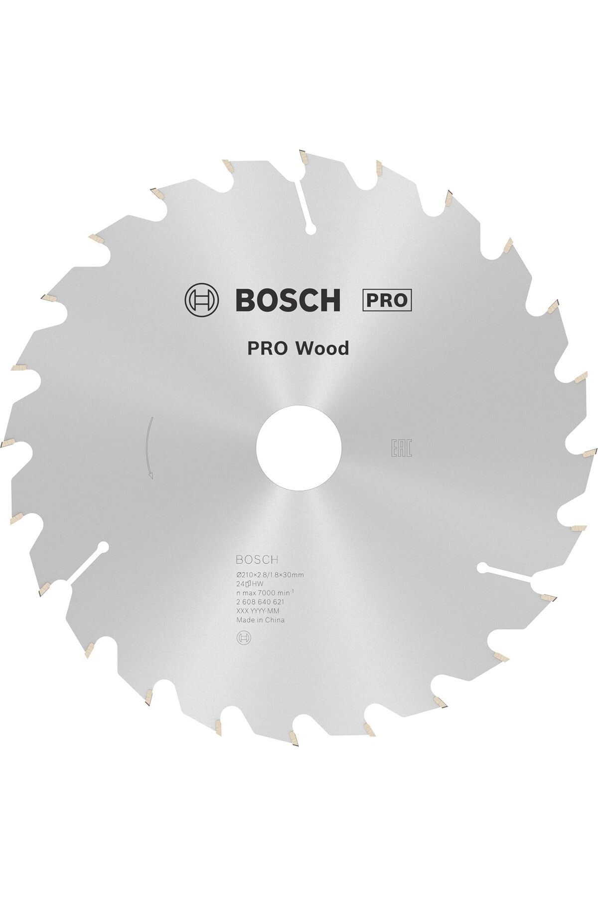 KDROĞLU GEÇMEZ Professional Accessories Daire Testere Bıçağı, Gri, 210x30x2.8 mm, 24, 1 Adet AVM 111447