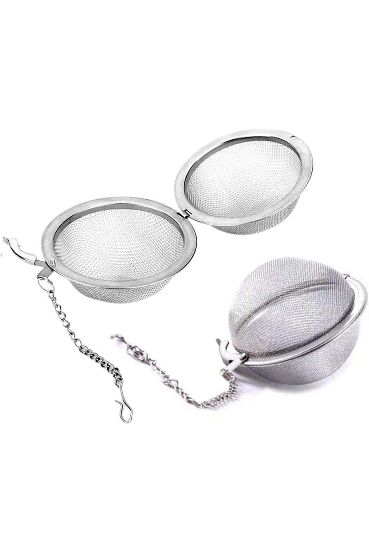 ÇAĞUR çağur Home Metal Top Çay Süzgeci,Topuz Çay Filtresi,Bitki Ve Yeşil Çay İçin Paslanmaz Süzg
