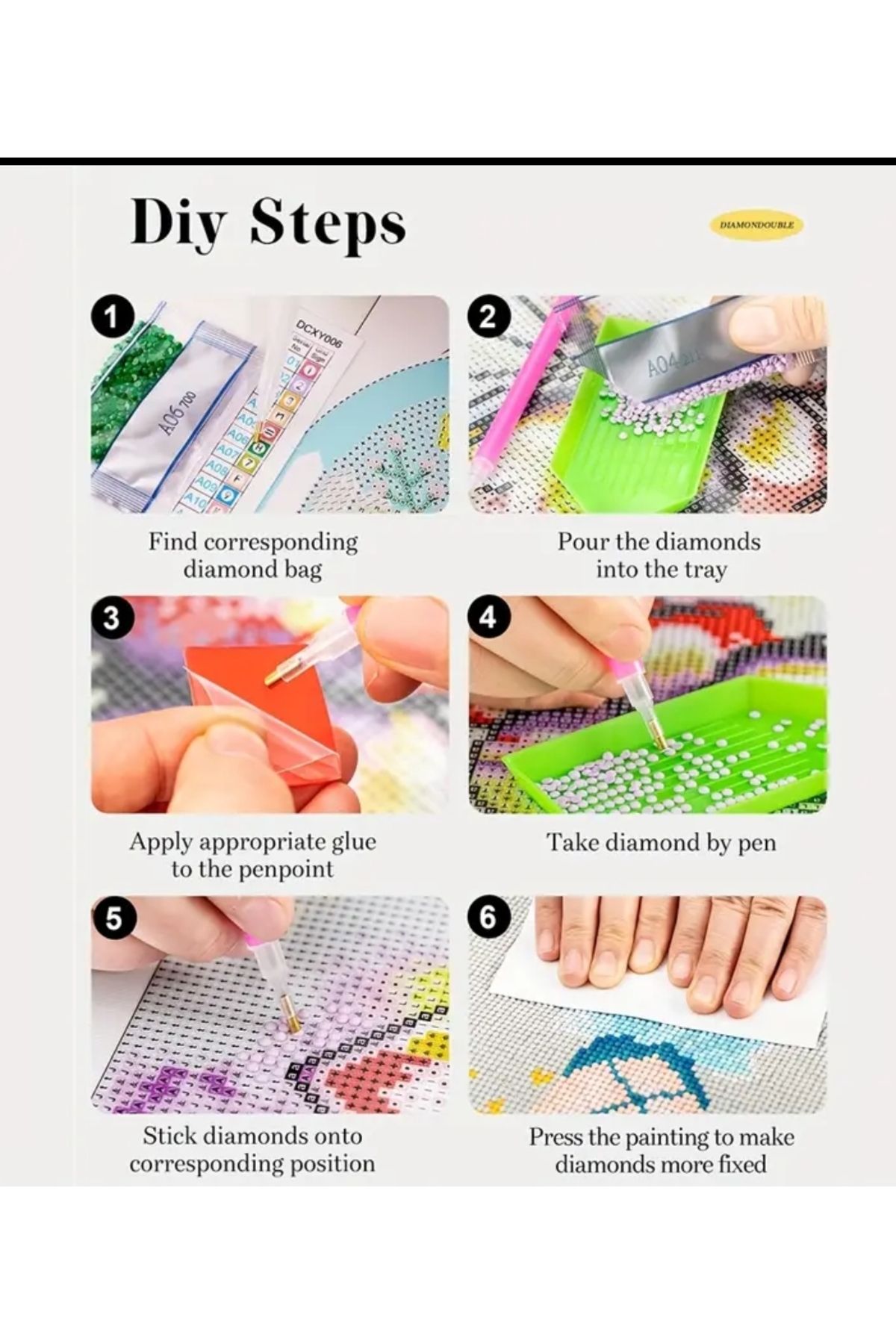 bilteknik-Diamond Bead Painting Kit 30X40Cm 3