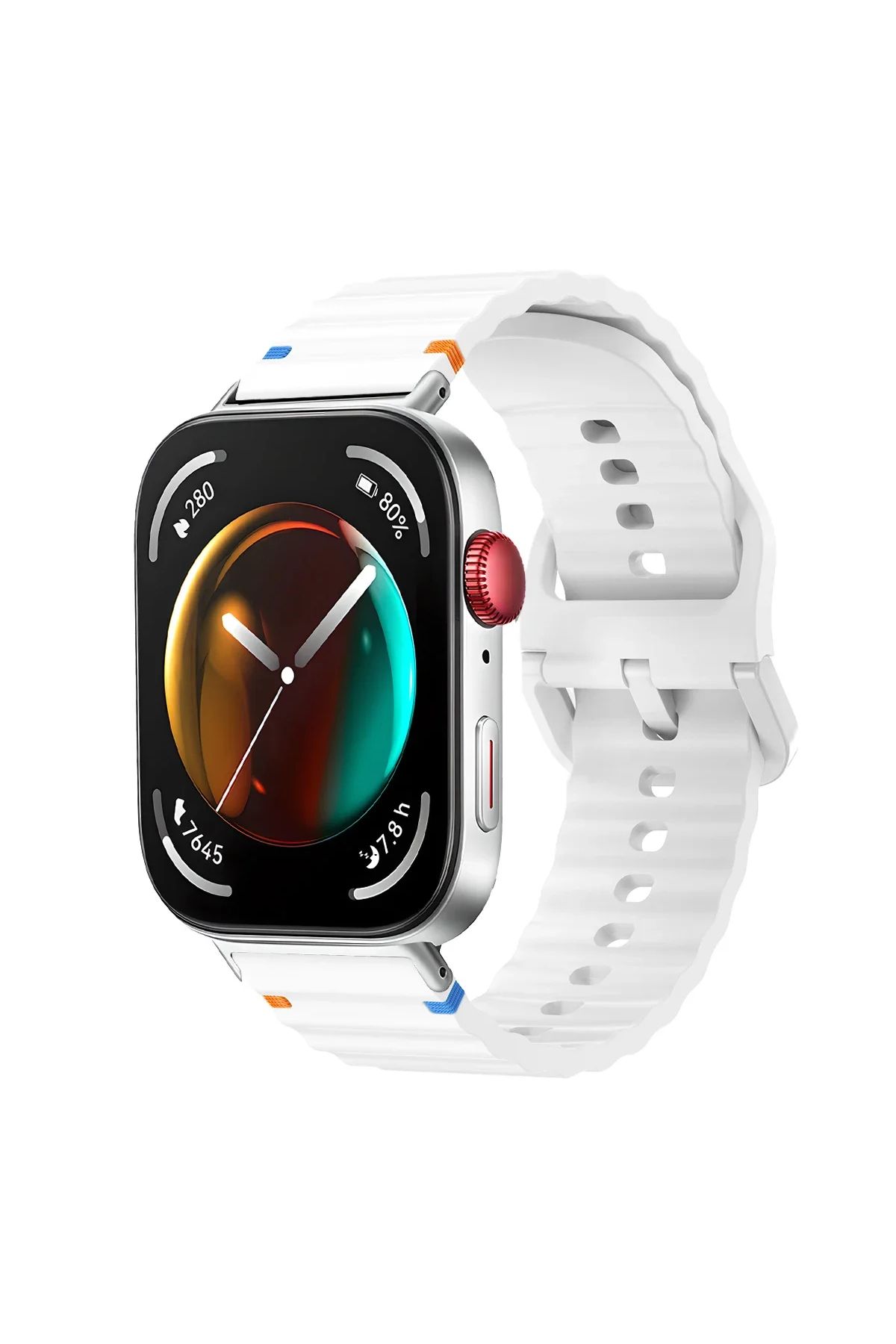 MMPSHOP Huawei Watch Fit 3 Uyumlu Dalgalı Spor Silikon Kordon