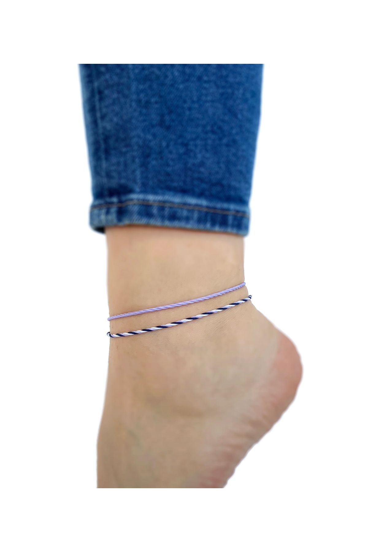 Atölye Merdiven 2'li Unisex Halhal Lila