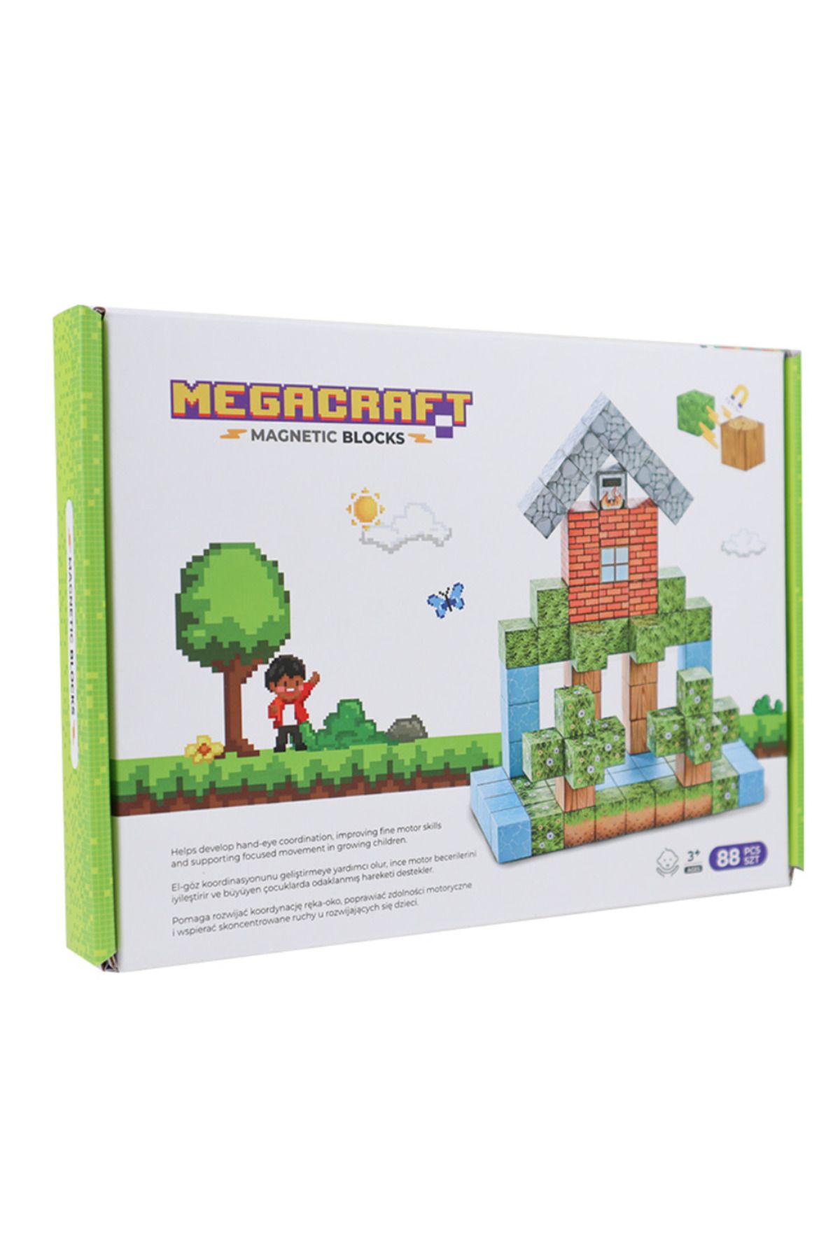 Mulvix Mullurg Urg01 Megacraft Orman Ve Ev Temalı Mıknatıslı Bloklar 88 Parça (Muul)