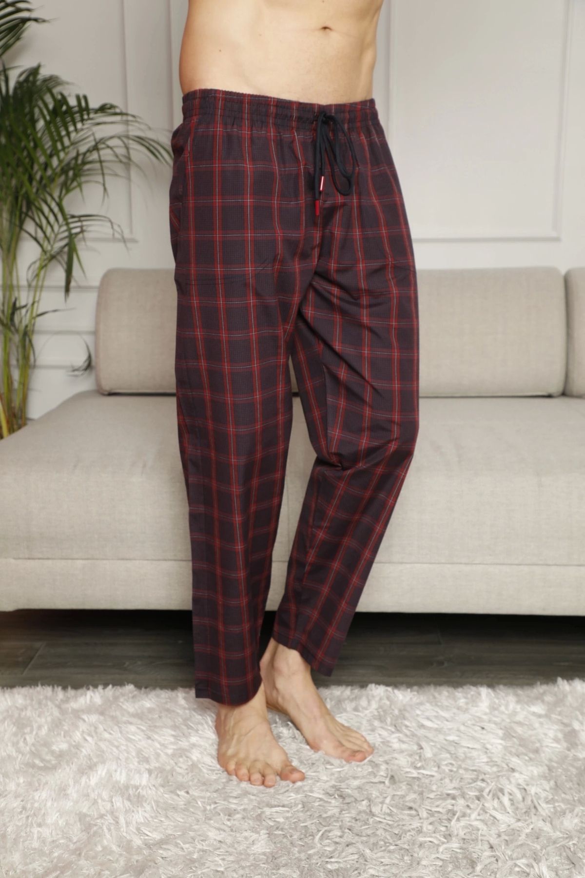 Beruflic Lavinya 173 Erkek Poplin Tek Pantolon Pijama Altı