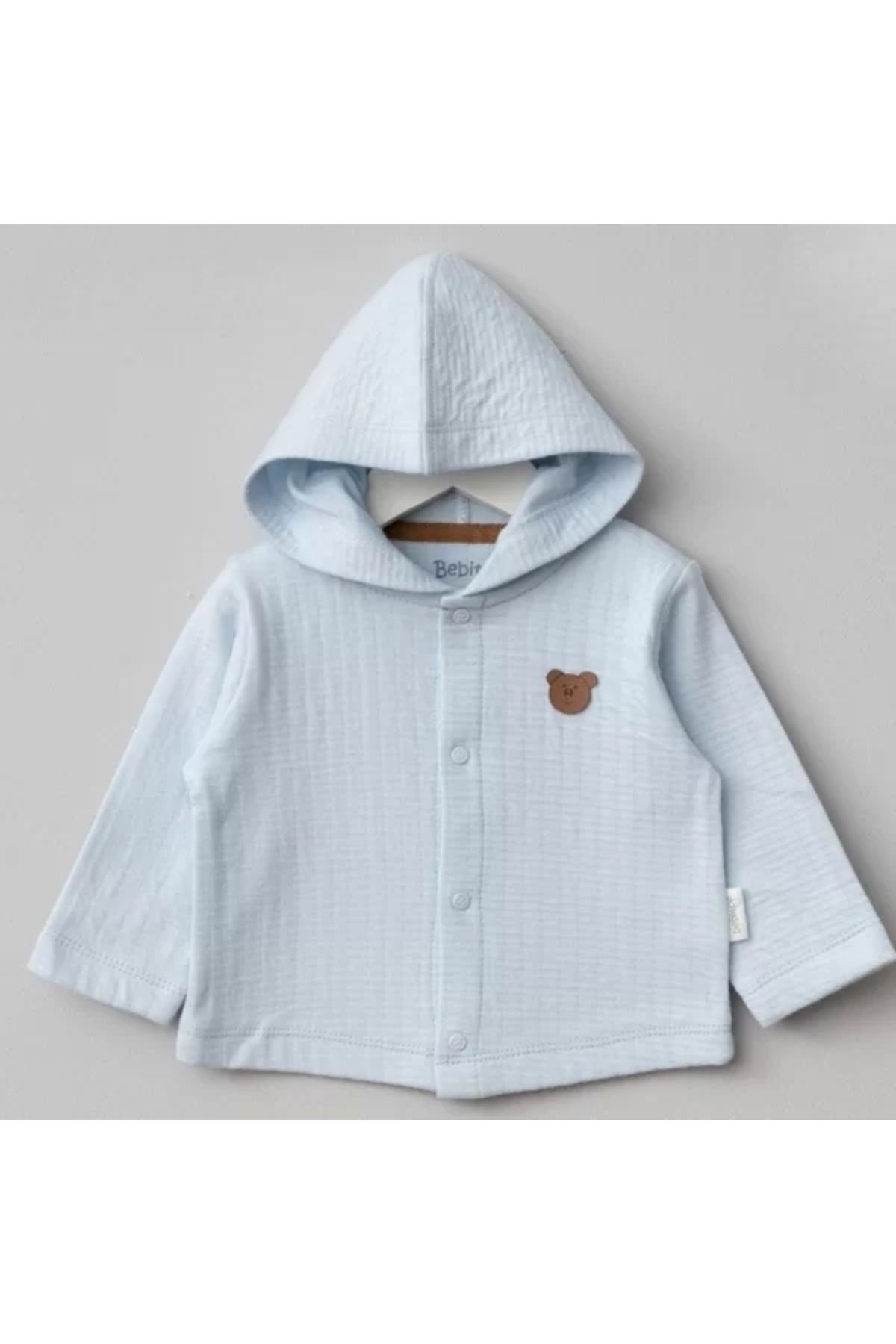 Dilara Boutique Bebitof Kapüşonlu Bebek Hırka 80153 Koyu Mavi