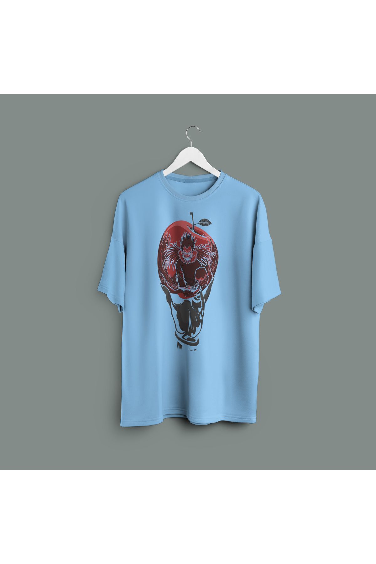 Zestia Unisex T-Shirt, Death Note Baskılı,Regular, %100 Pamuk,Mavi T-Shirt No: 00109