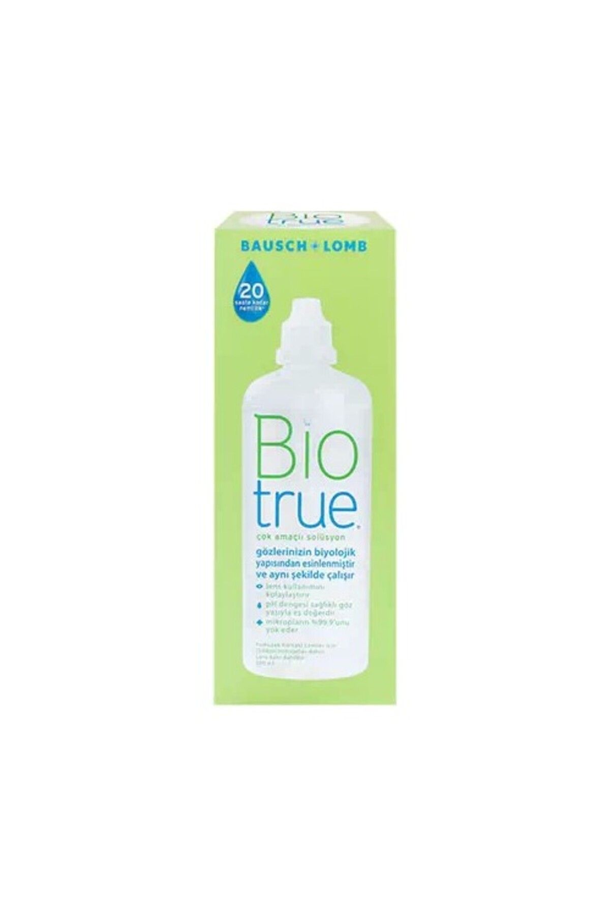 Bausch & Lomb Bio True 100 Ml Çok Amaçlı Kontak Lens Bakım Solüsyonu Seyahat Ve Çantada Taşımaya Uygun