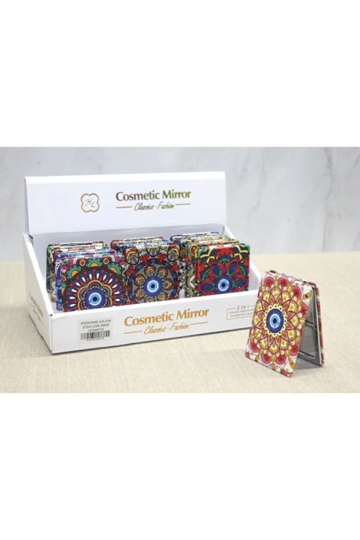MELFSHOP Taşlı El Aynası Dikdörtgen İnce Model 2
