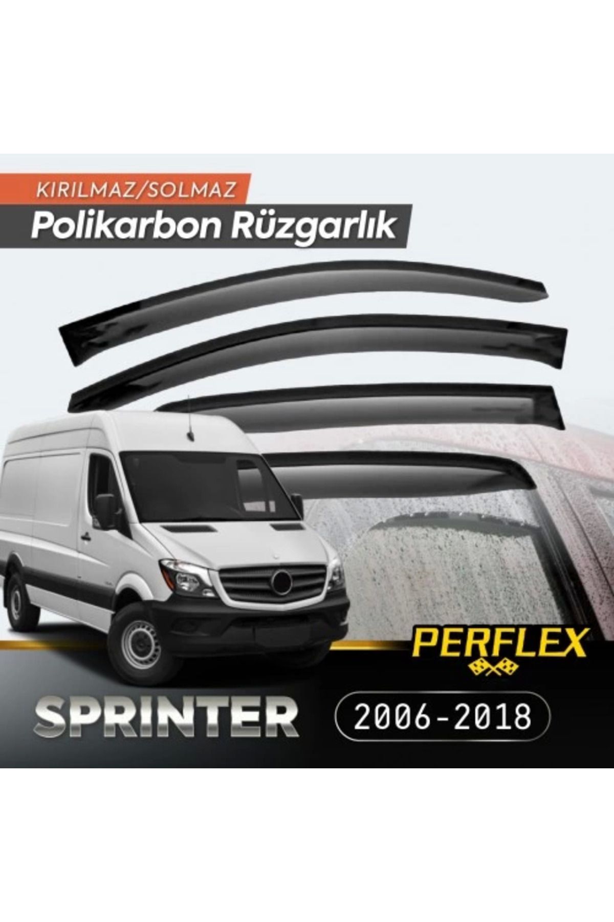 Angoravi Mercedes Sprinter 2006-2018 Cam Rüzgarlığı V2 Mugen