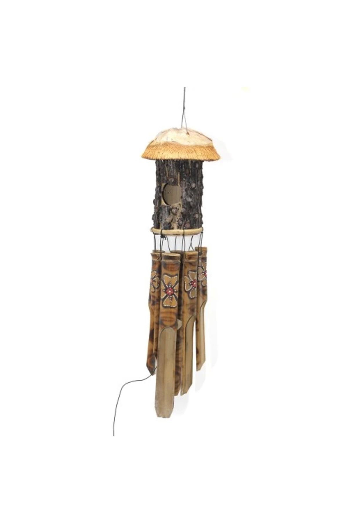 MELFSHOP Bambu Kuş Yuvalı Rüzgar Çanı