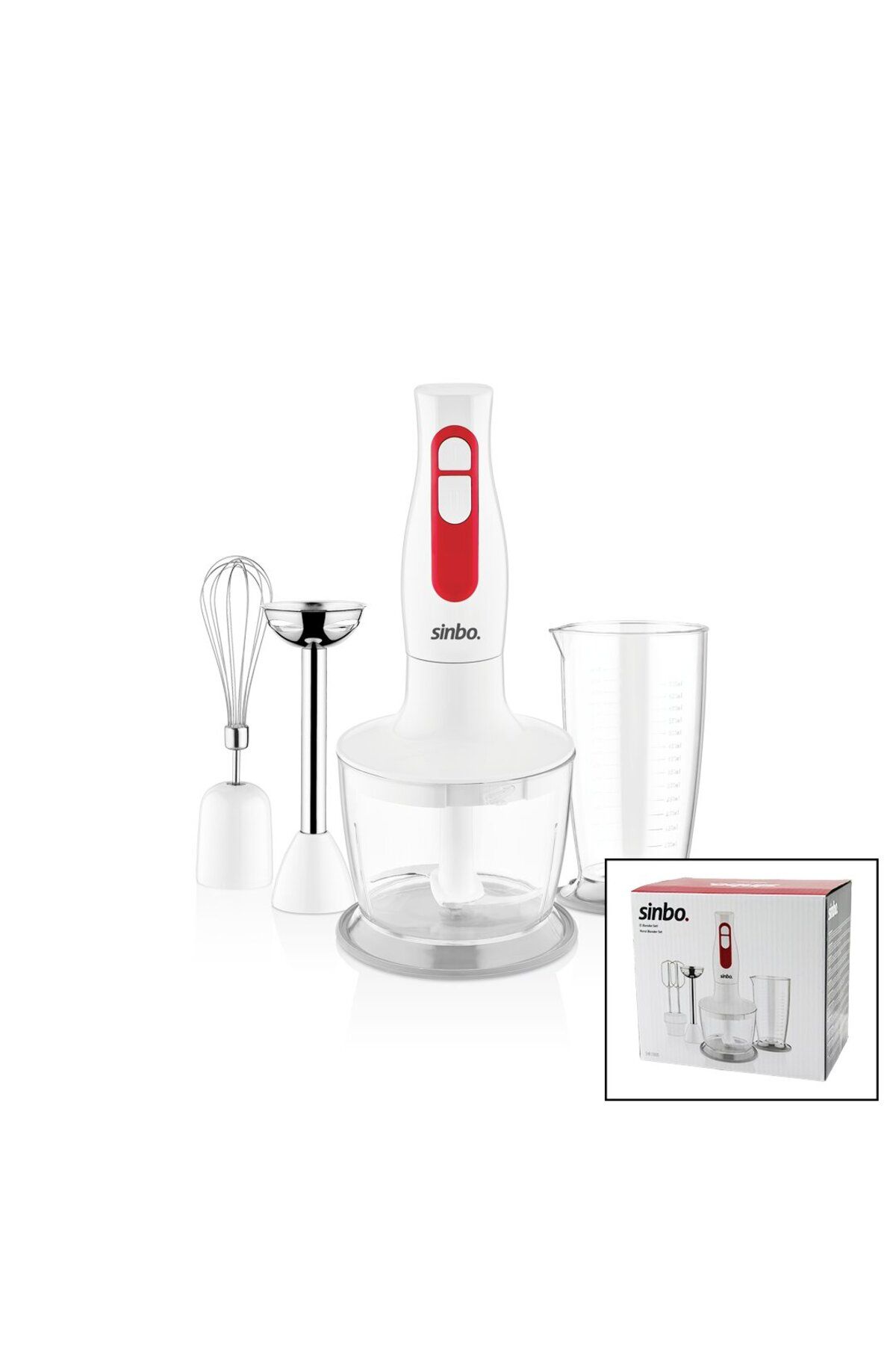 Ethab Ticaret ETHAB TURBO EL BLENDER SETİ DOĞRAYICI- MİKSER- BLENDER 2 KADEME HIZ 600ML HAZNE - 700ML ÖLÇÜ KABI