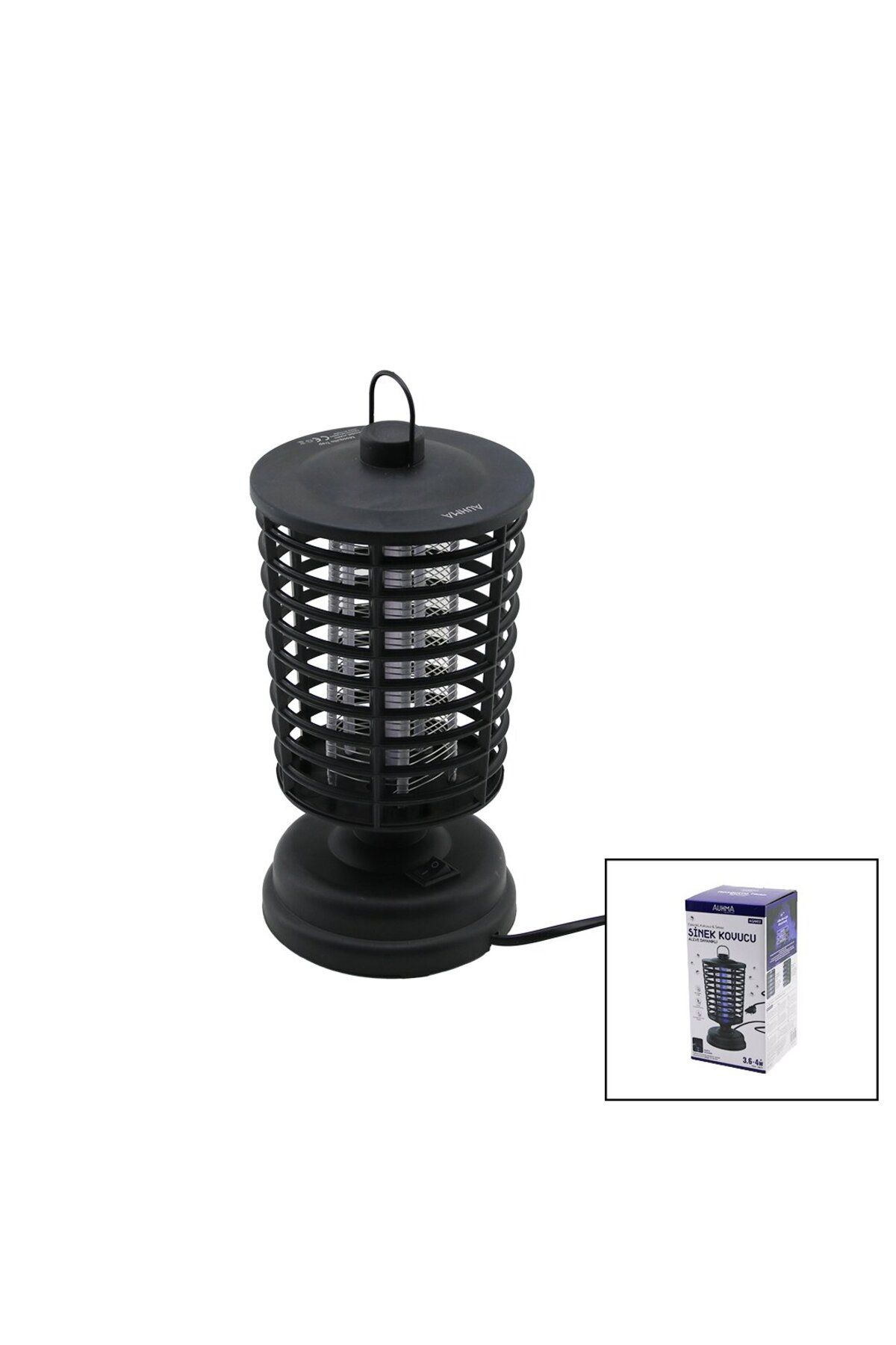 Light up AUHMA MOSQUITO TRAP AQM-02 SİNEK CIZ ÖLDÜRÜCÜ MAKİNE FENER MODELİ MASA ÜSTÜ - ASKI HALKALI