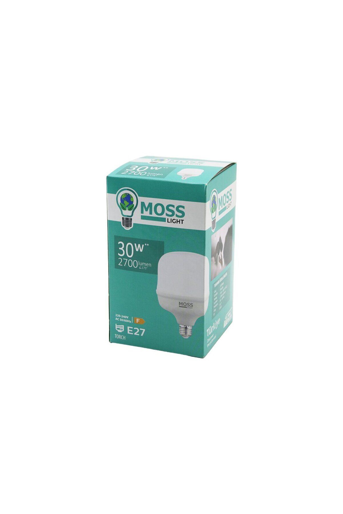 doremodam 30W TORCH LED AMPUL PLASTİK E27 2700LUMEN L175° 5000 SAAT ÖMÜR IP20 185-265V AC MS-3097