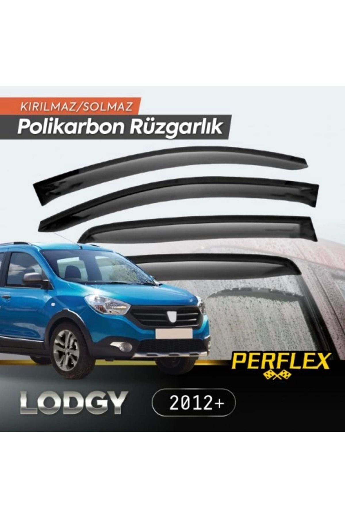 Angoravi Dacia Lodgy 2012+ Cam Rüzgarlığı V2 Düz