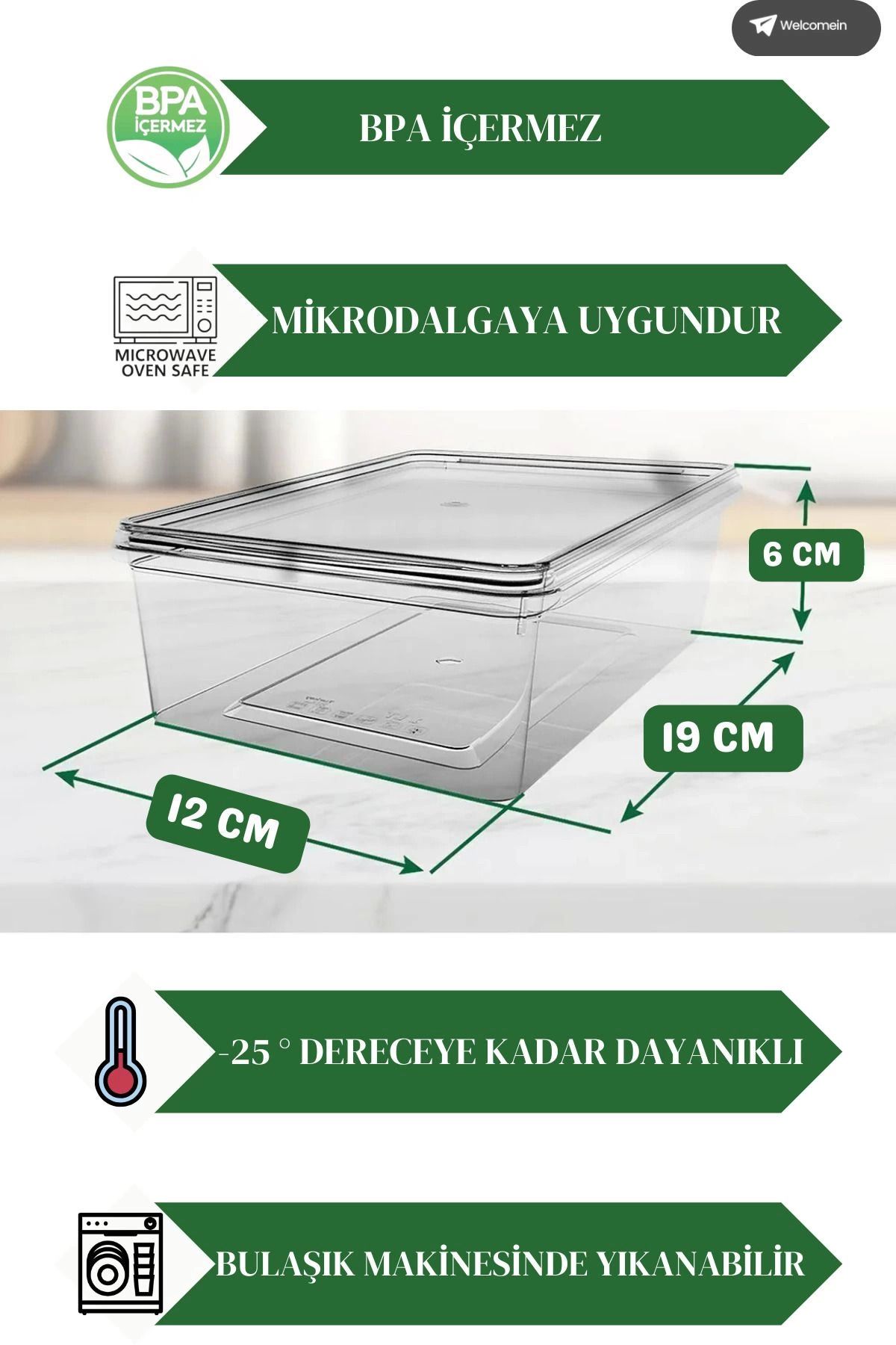 MT29 GİYİM-20 Pieces 1 Liter Self-Lid Storage Container Organizer Suitable for Deep Freezer (1000 ml) 2