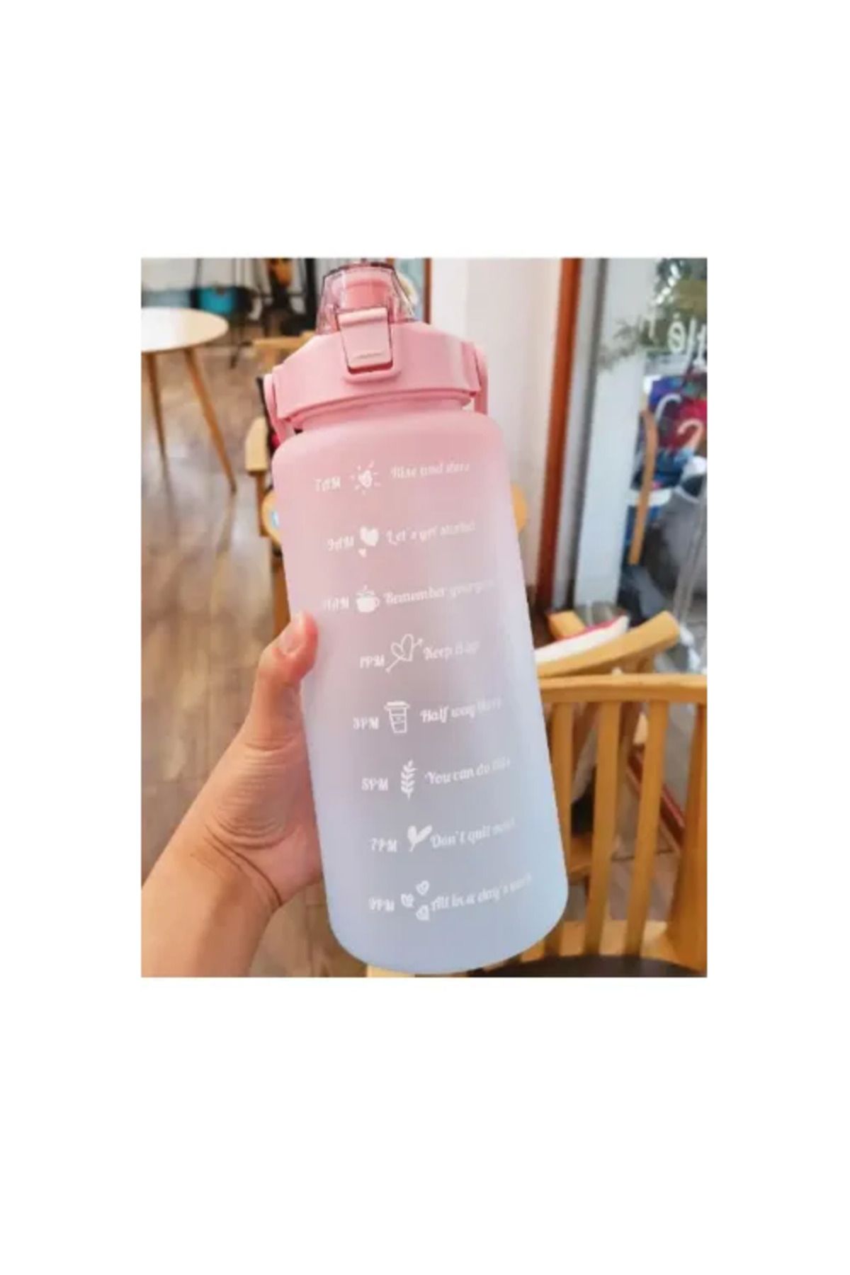 DENİZBİLİŞİM Günlük Motivasyon Su Matarası 2 Litre
