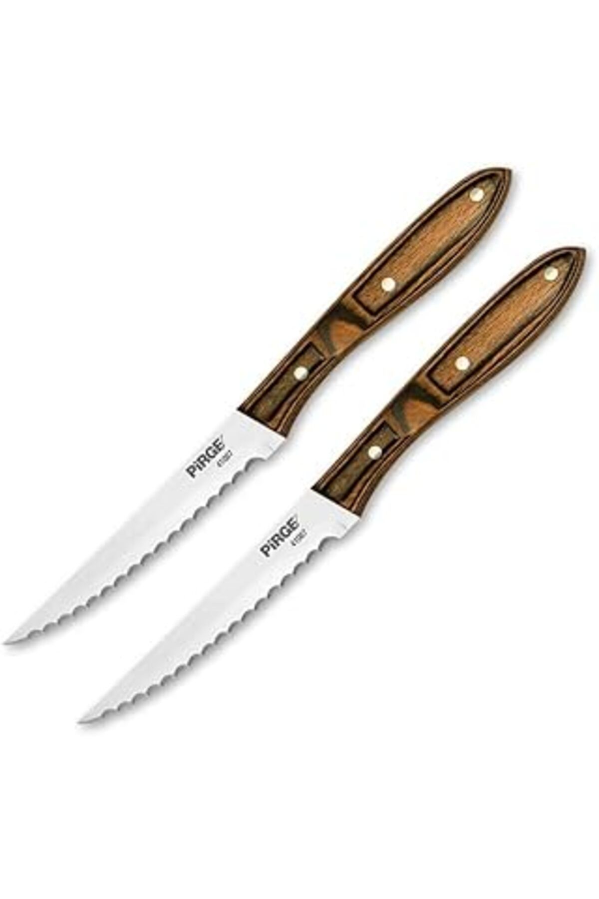 Mu Art Ahşap Pirge Steak Bıçağı Polywood Seti 2 Parça