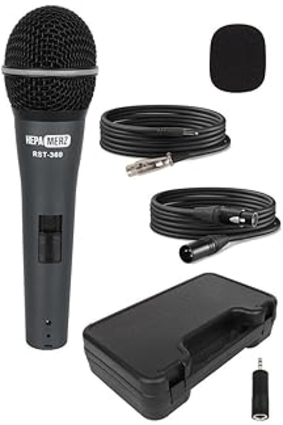 Hepta Collection Hepa Merz Rst-360 Profesyonel Dinamik Cardioid Kablolu El Mikrofonu Kaliteli (Çanta Ve Full Set)