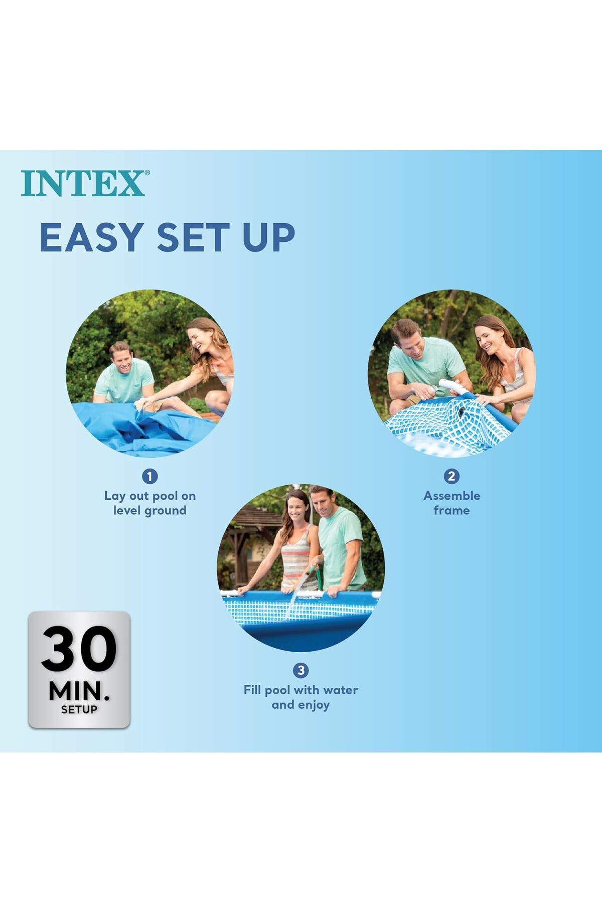 Intex-مسبح انتكس ذو الإطار المستطيل للأطفال من عمر 6 سنوات 4