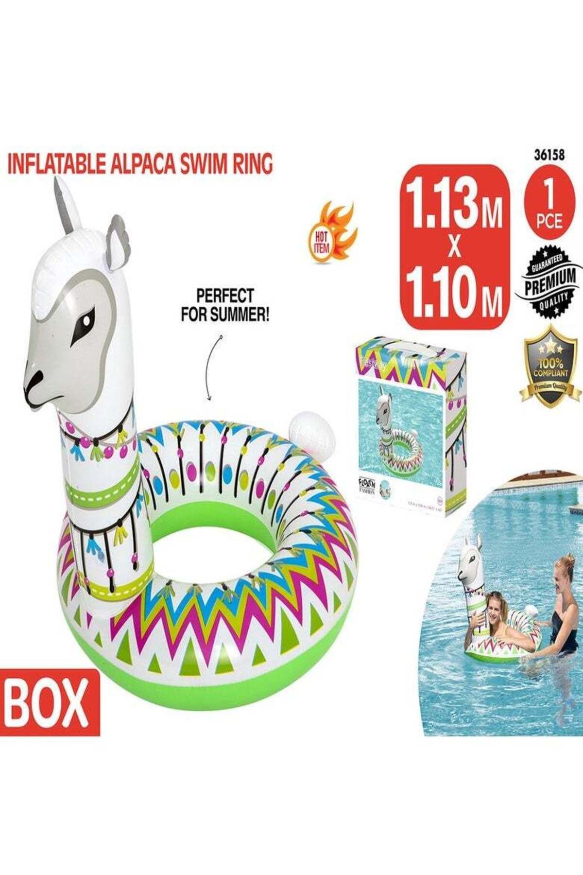 BESTWAY-Bestway Alpaca Pool Float 113x108cm 26-36158cm 4
