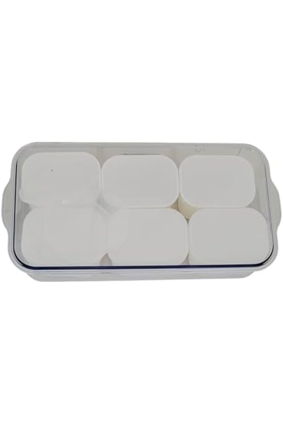 ALSAIF-Al Saif Storage Box - Small, Transparent Design With Handle (6 PIECES) 2