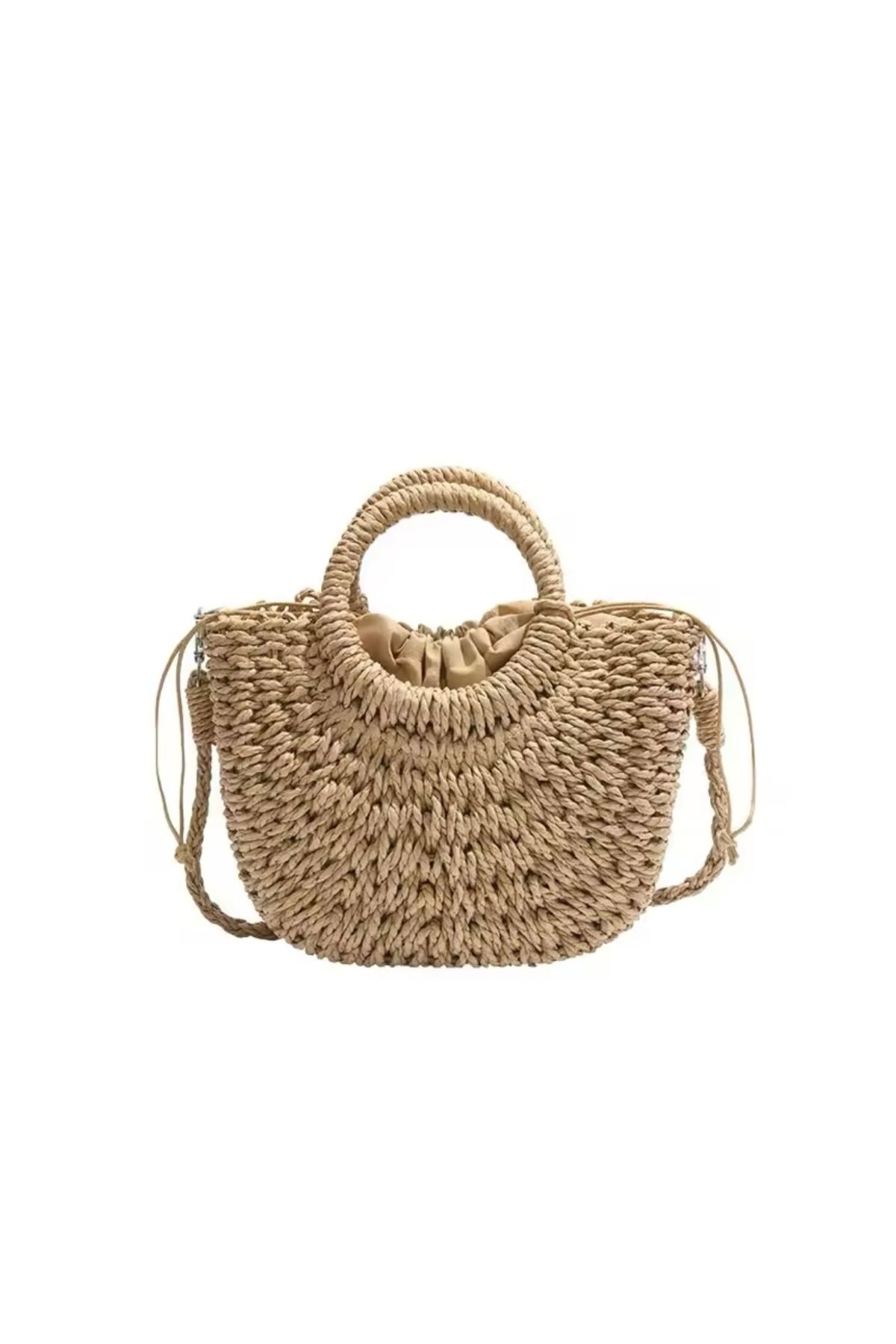 My Easy Shop-Women's Bag Summer Straw Hand and Shoulder Bag 4