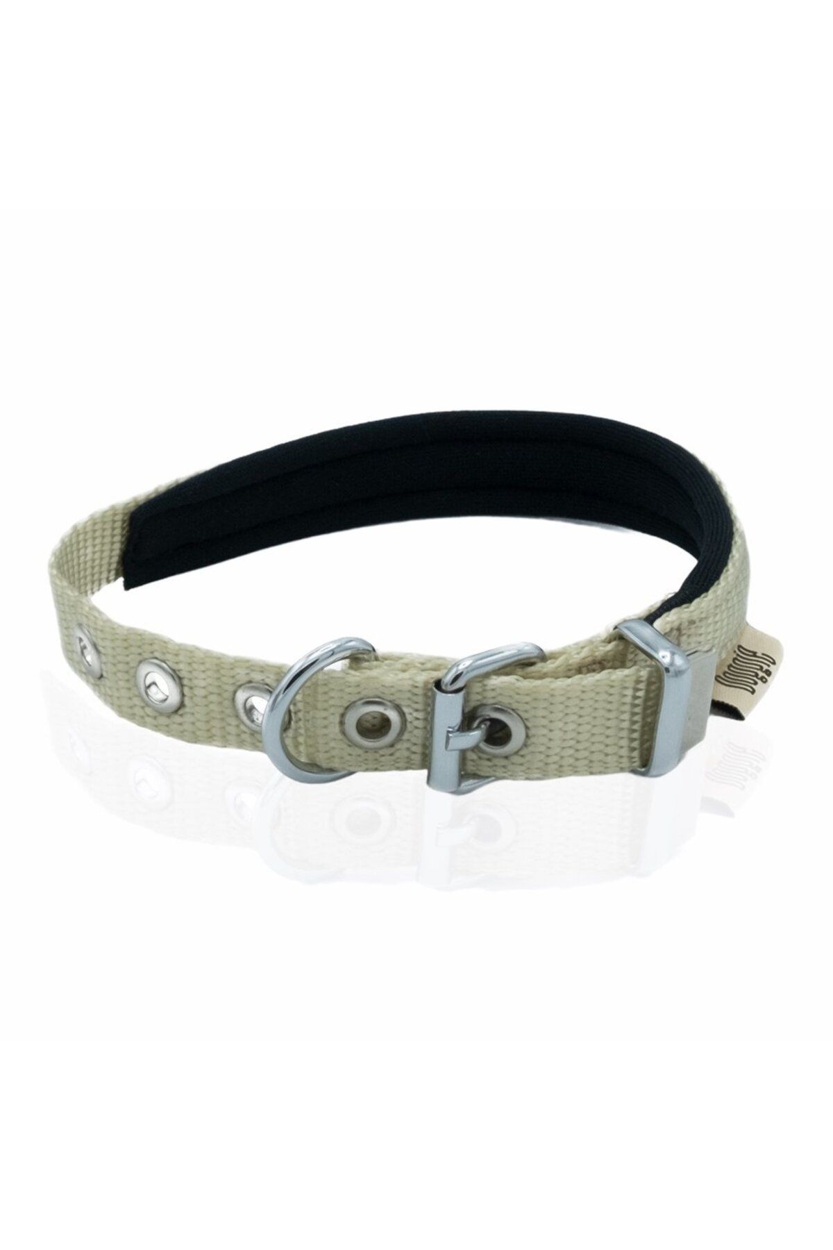 LovelymCo Softlu Köpek Boyun Tasması 1,5 Cm X 30 Cm Haki