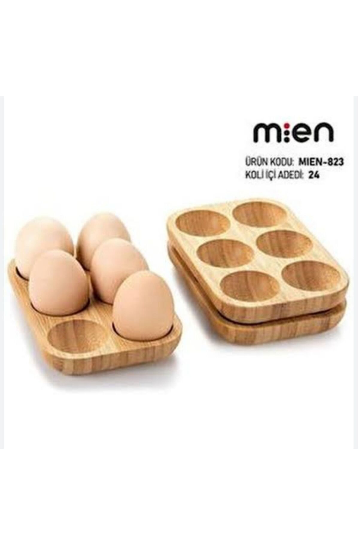 DORRY HOME Bol De Ouă Din Bambus 6 Bucăți (1 Bucată) 17*11,5 - One Size
