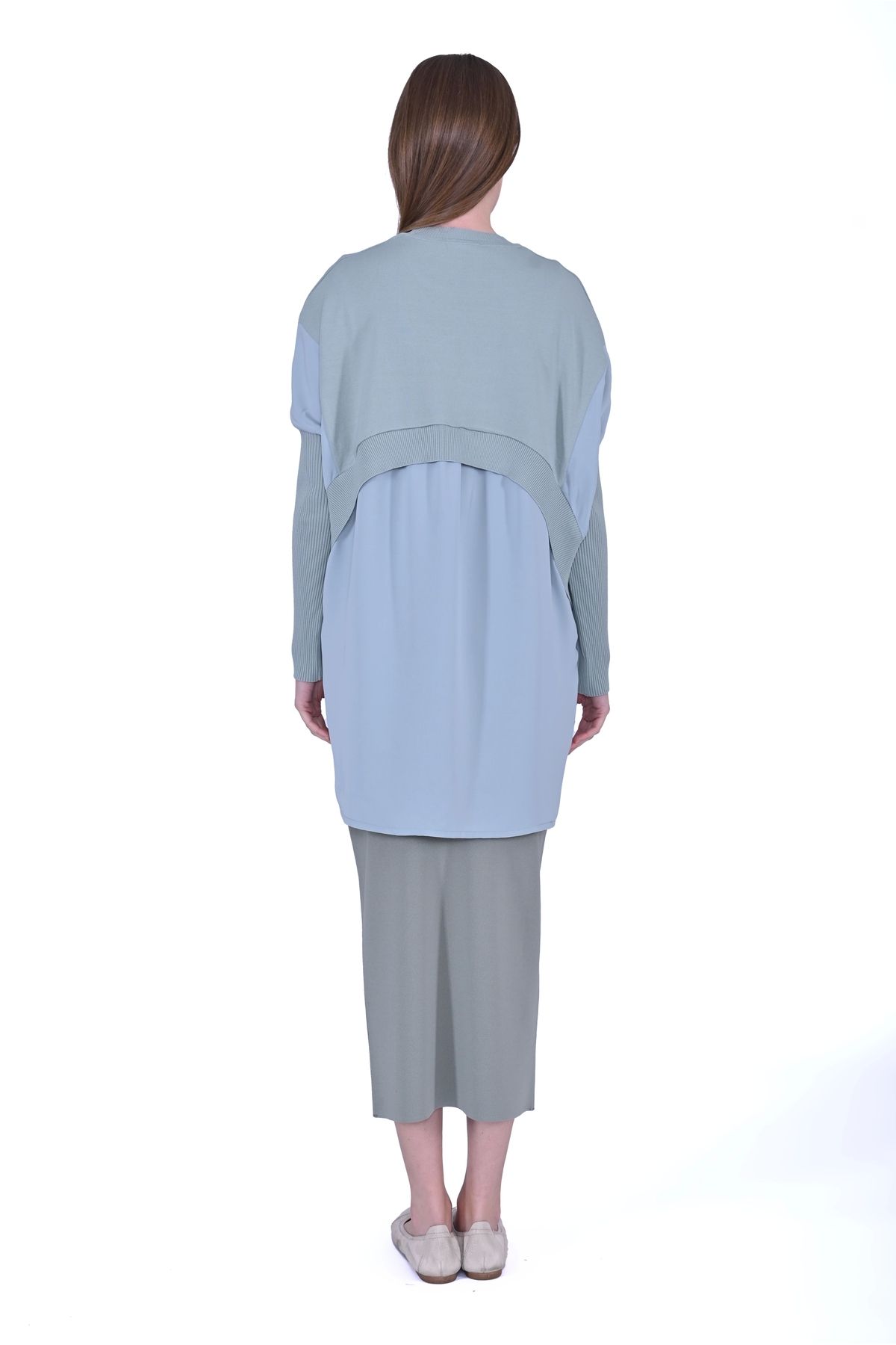 Invee-6883 Fabric/Knitwear Mint Tunic 4