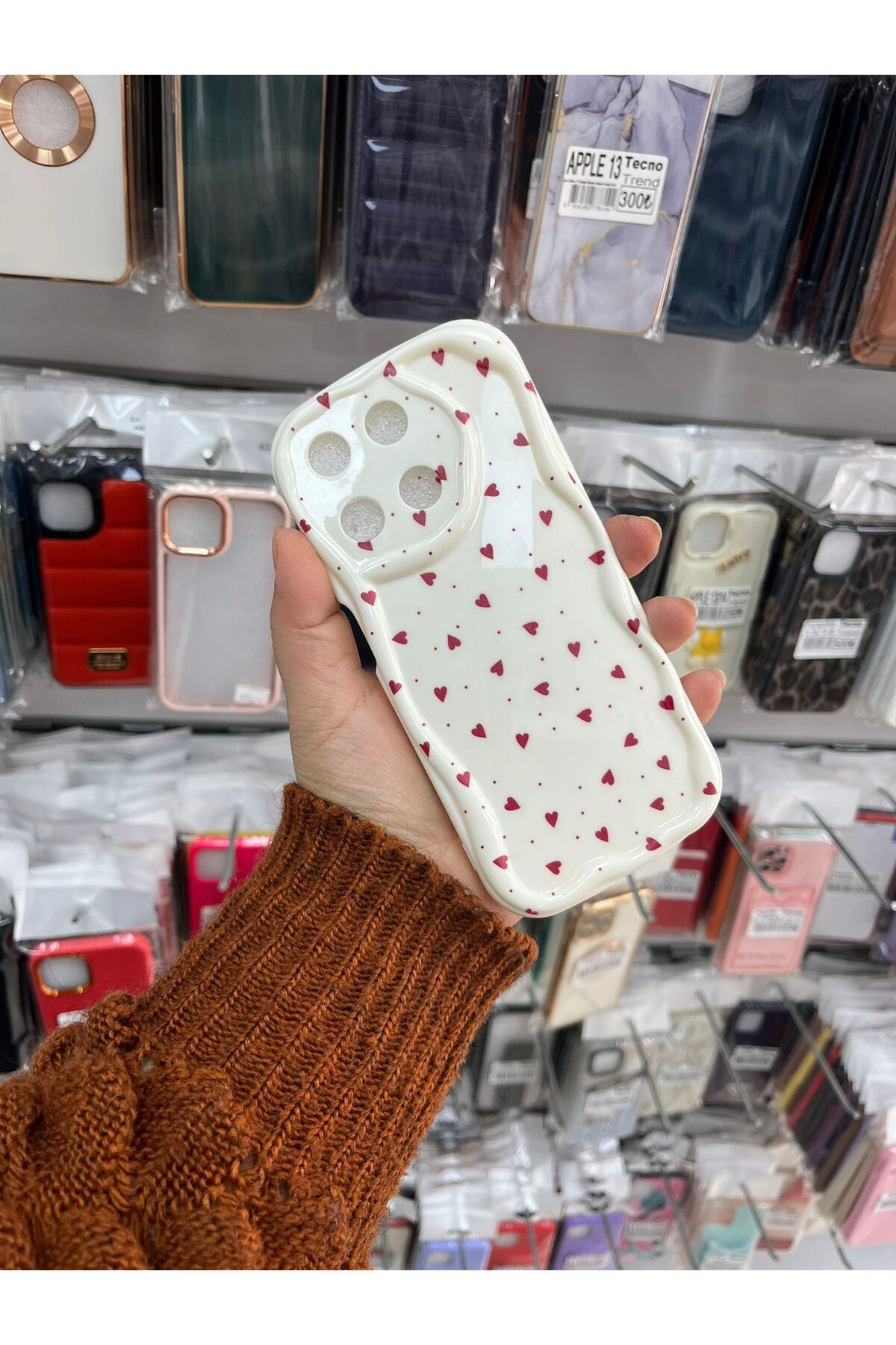 TECNOTREND Realme 11 4G Kalpli Desenli Baskılı Kabarık Kılıf