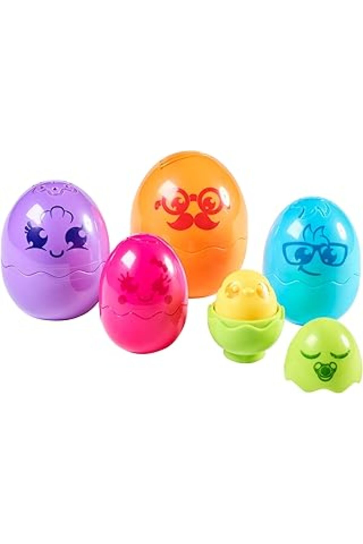 NETWORK ART Tomy Hide & Squeak Nesting Eggs, Renkli