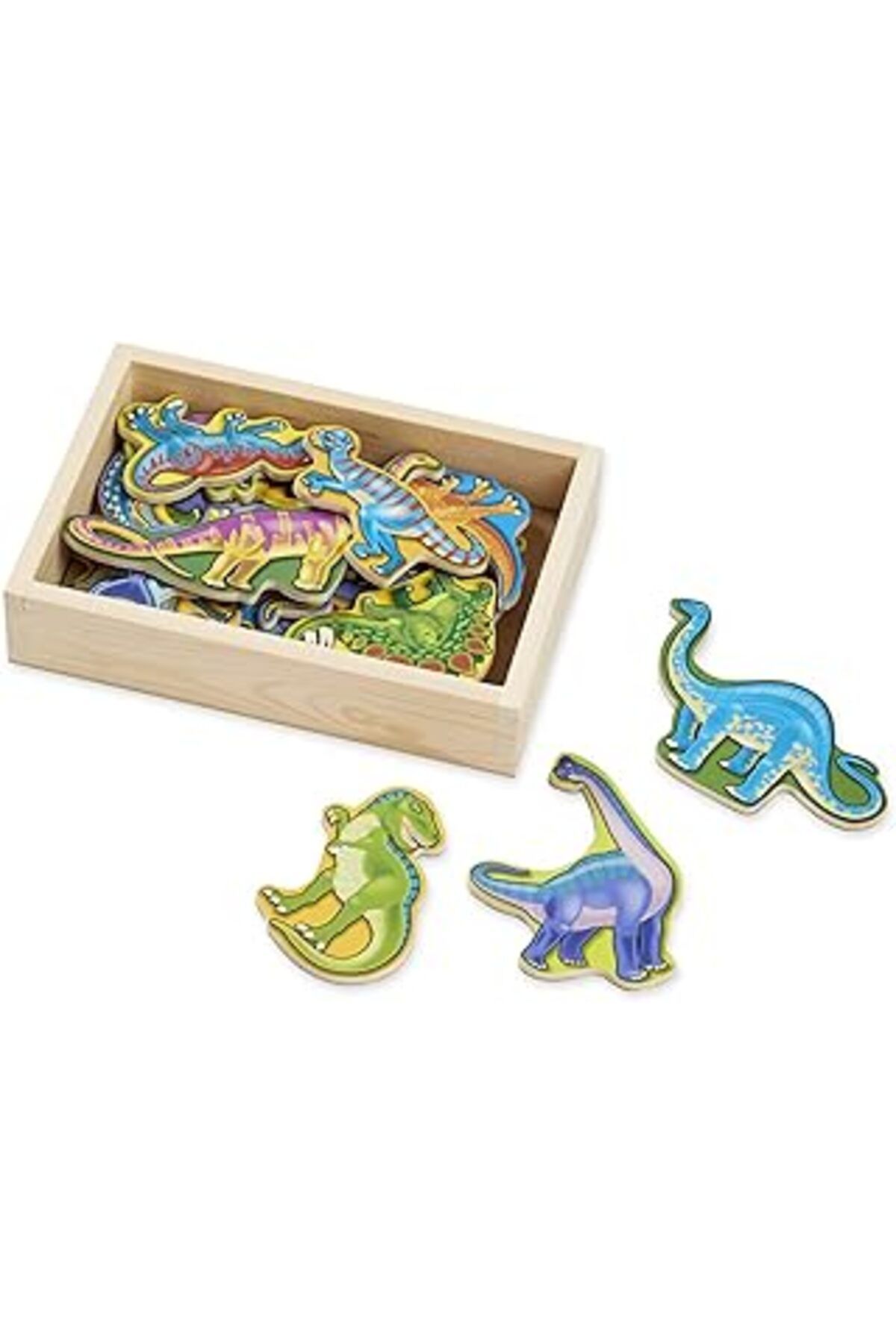 NETWORK ART Melissa & Doug 10476 Ahşap Mıknatıslı Dinozorlar