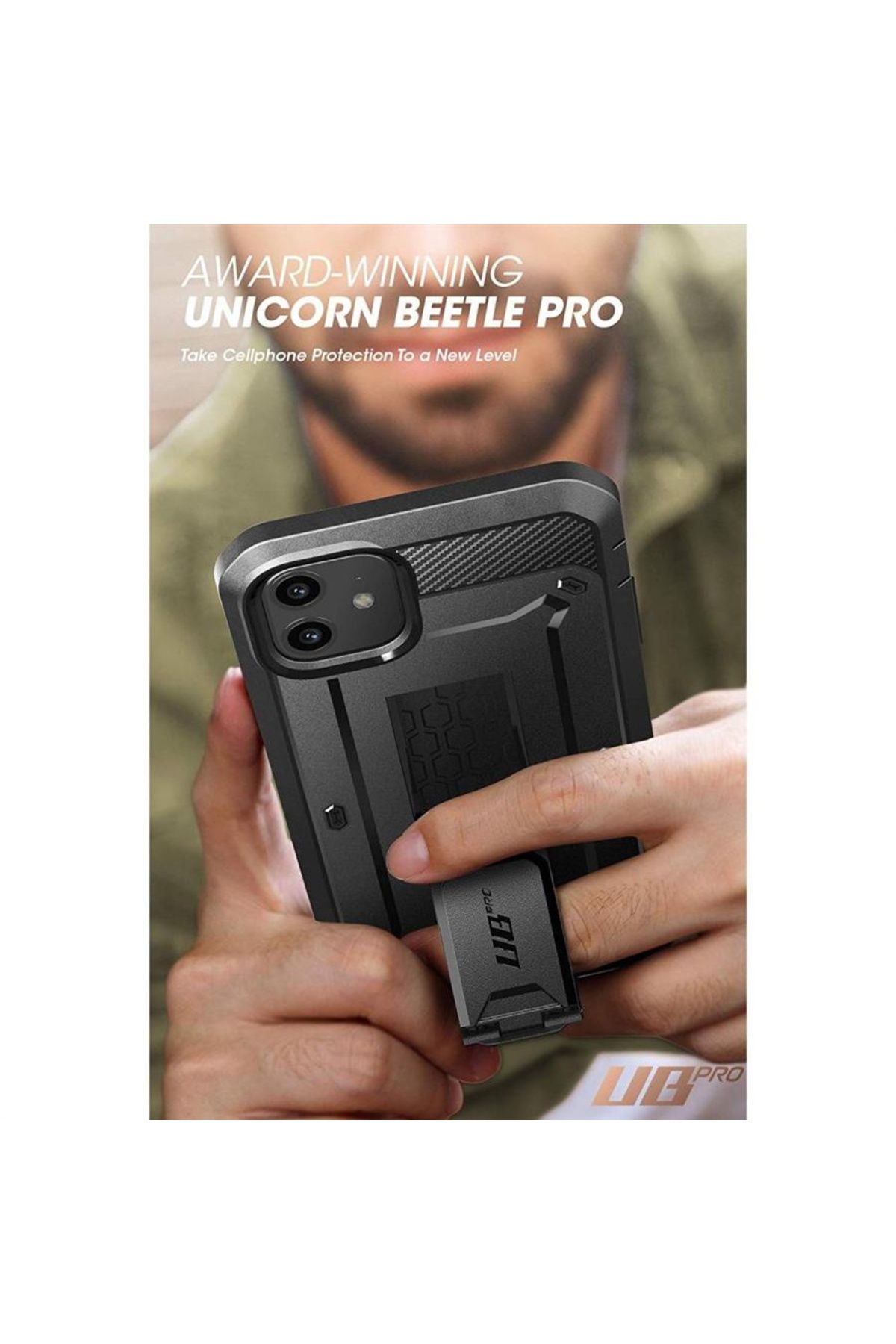 Supcase-iPhone 11 Case, Supcase Unicorn Beetle Pro, Black 2
