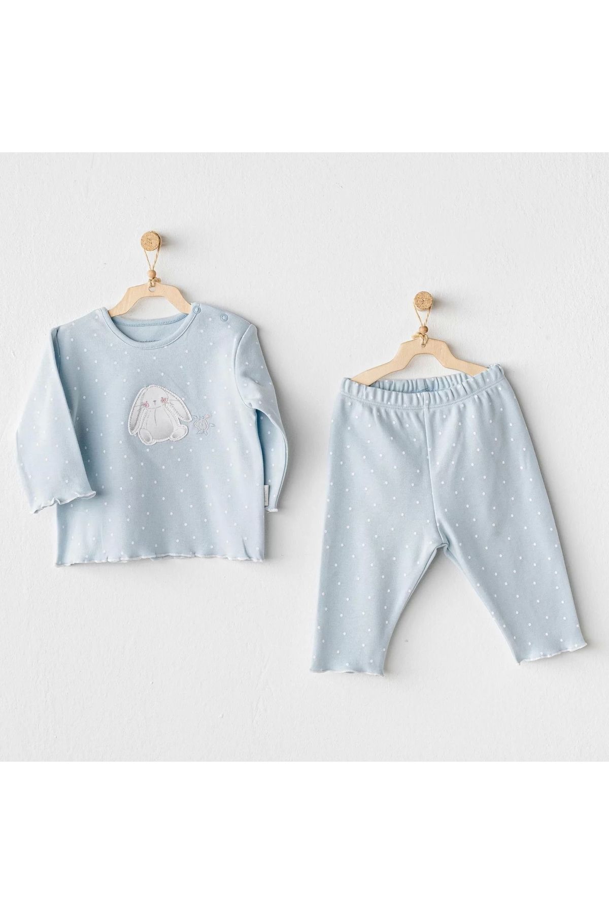 YenisiniAl Andywawa Ac25636 Cuddly Bunny Bear 2'li Takım Blue