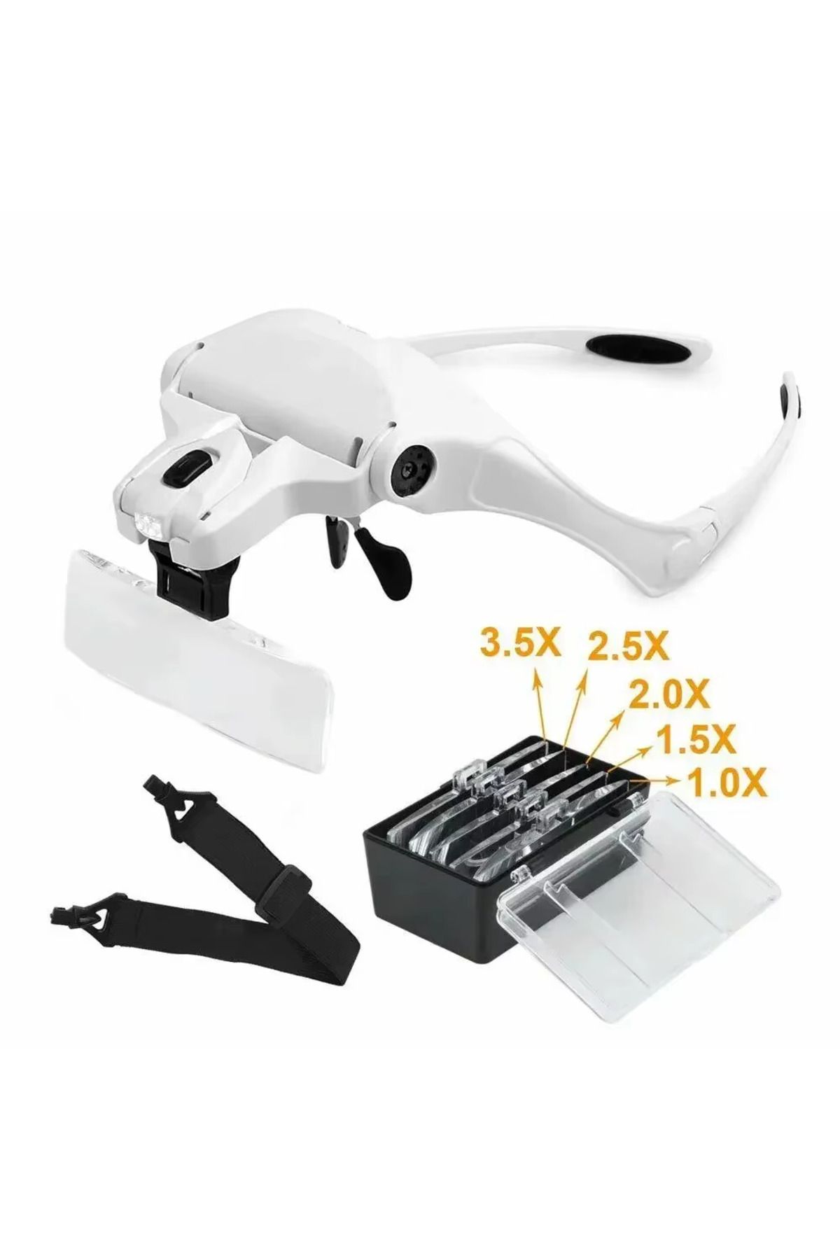 SHIPMENT-Magnifying Glass with Led Light - Headband, Reading Repair and Art Jeweler 4