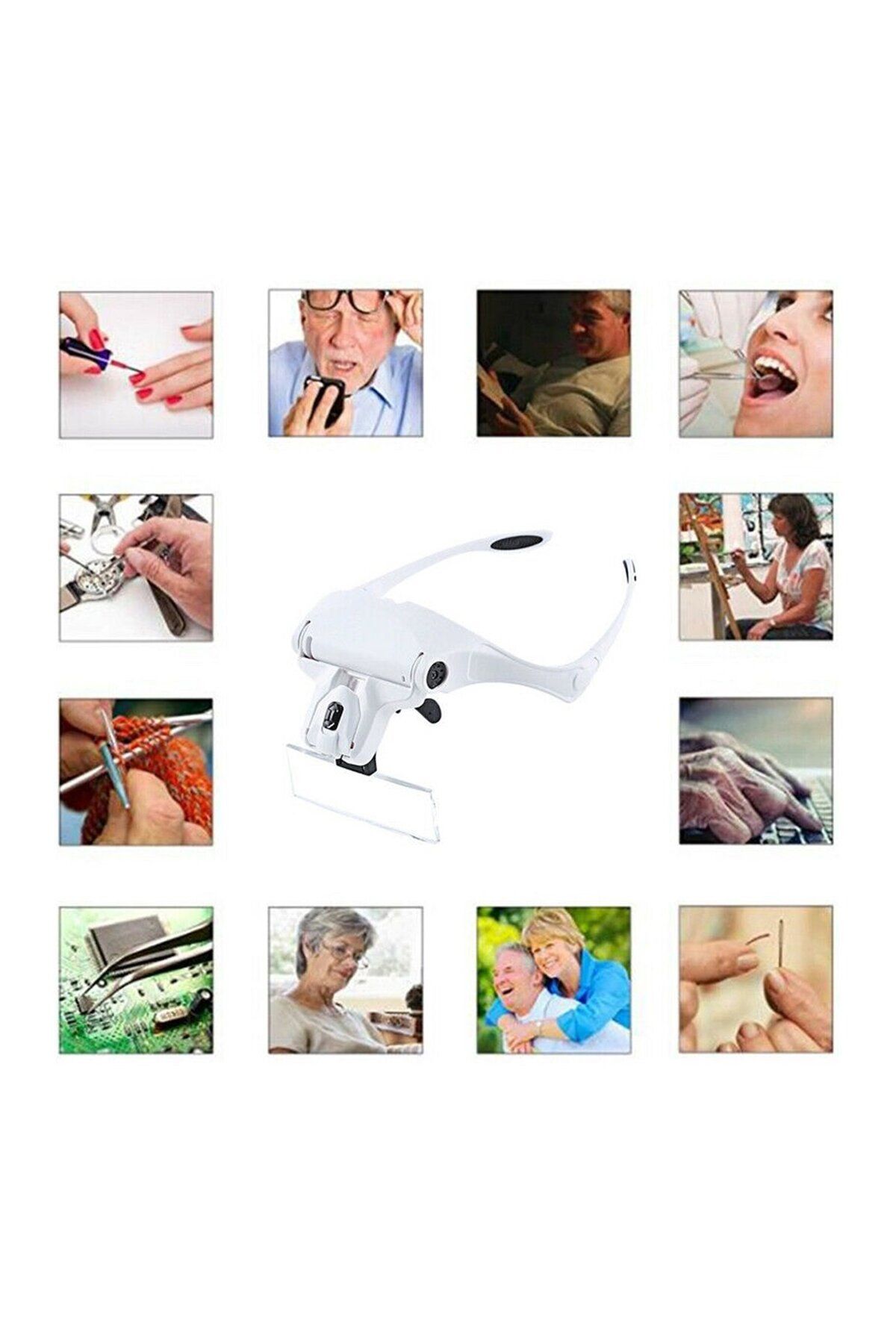 SHIPMENT-Magnifying Glass with Led Light - Headband, Reading Repair and Art Jeweler 5