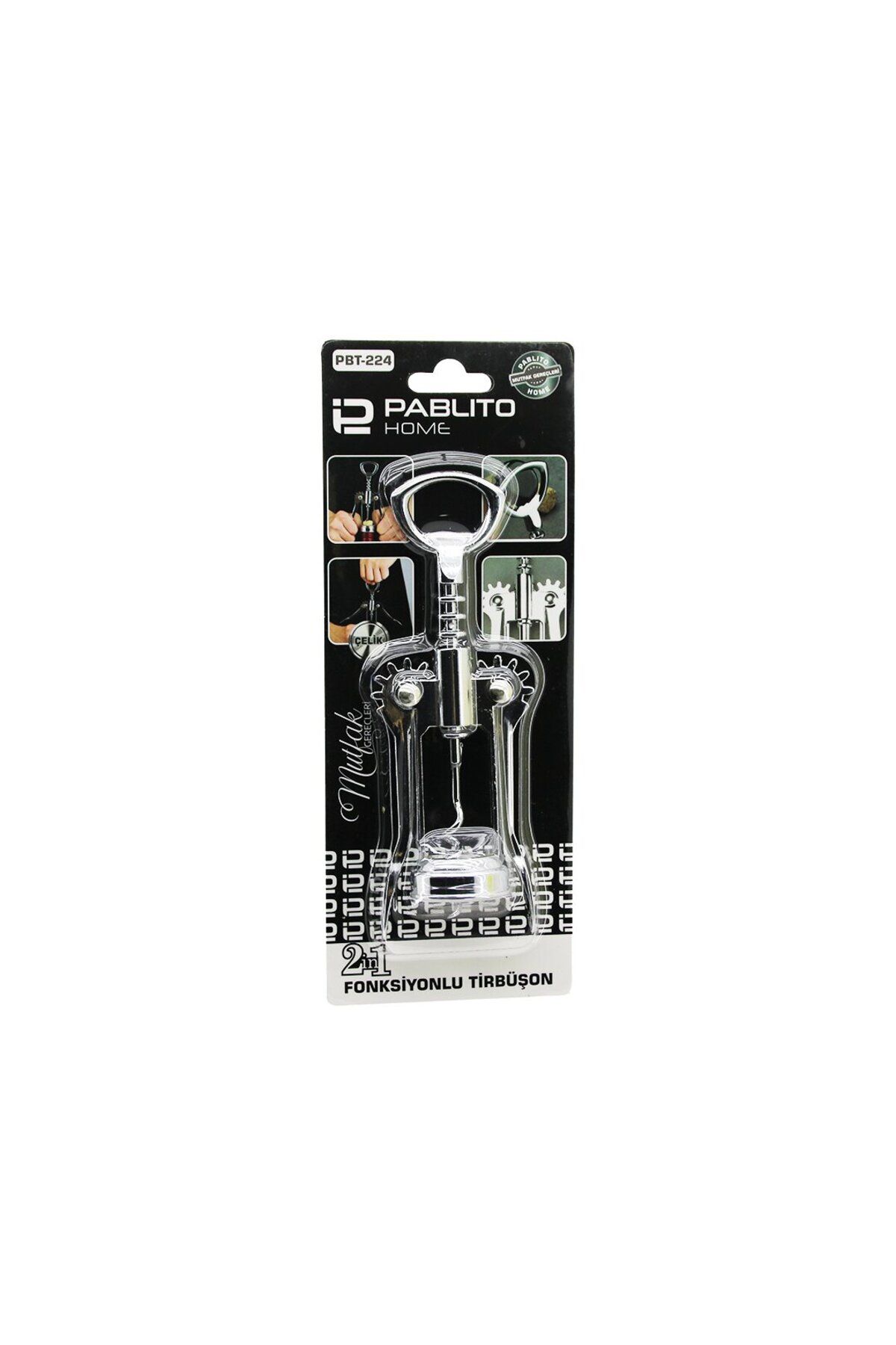 Lokal Marketing 2İN1 METAL ÇELİK TİRBUŞON - KAPAK AÇACAK (4767) - LKM1010-6692