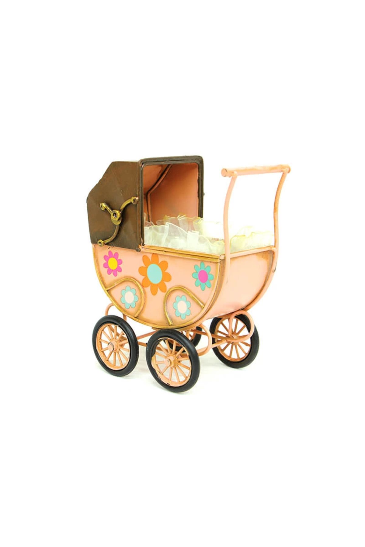 Narnuga Dekoratif Metal Bebek Arabası - MCT5067-3536