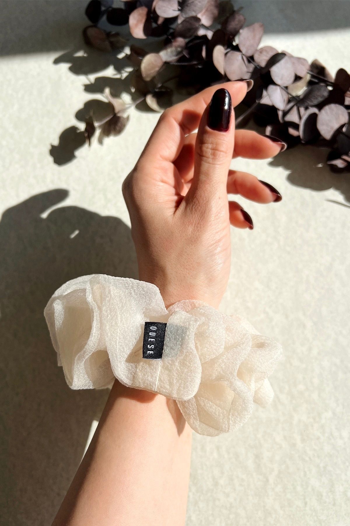 ODESE DESIGN-Handmade Medium Size Organza Scrunchie Hair Clip 2