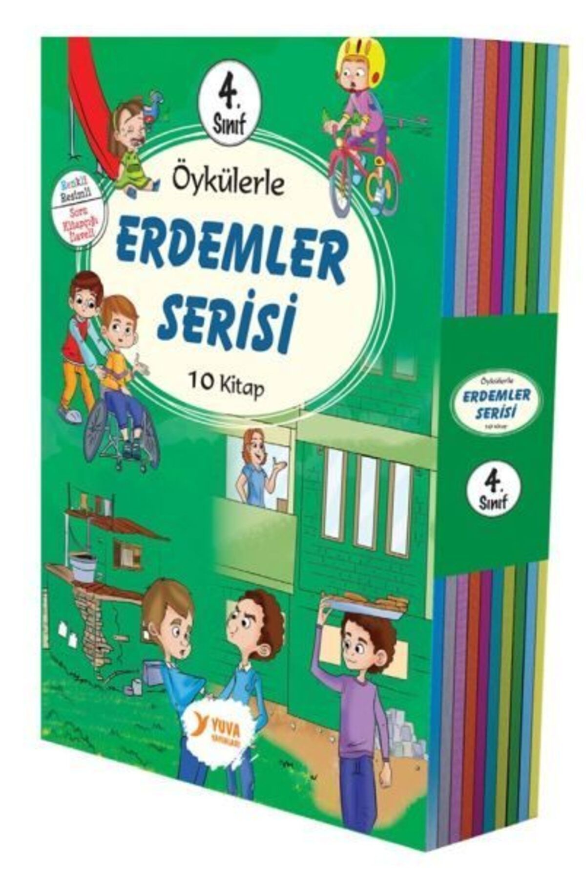 Destek Yayınları Öykülerle Erdemler Serisi 4Sınıflar 10 Kitap
