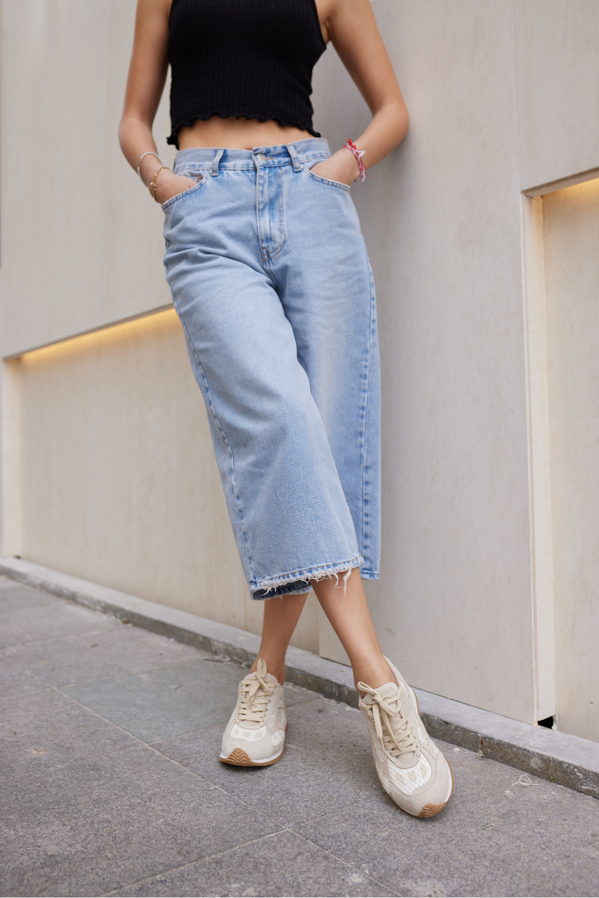 ANGELİNA JONES  TALİSCA KADIN BEJ BAGCIKLI SNEAKER - Görsel 5