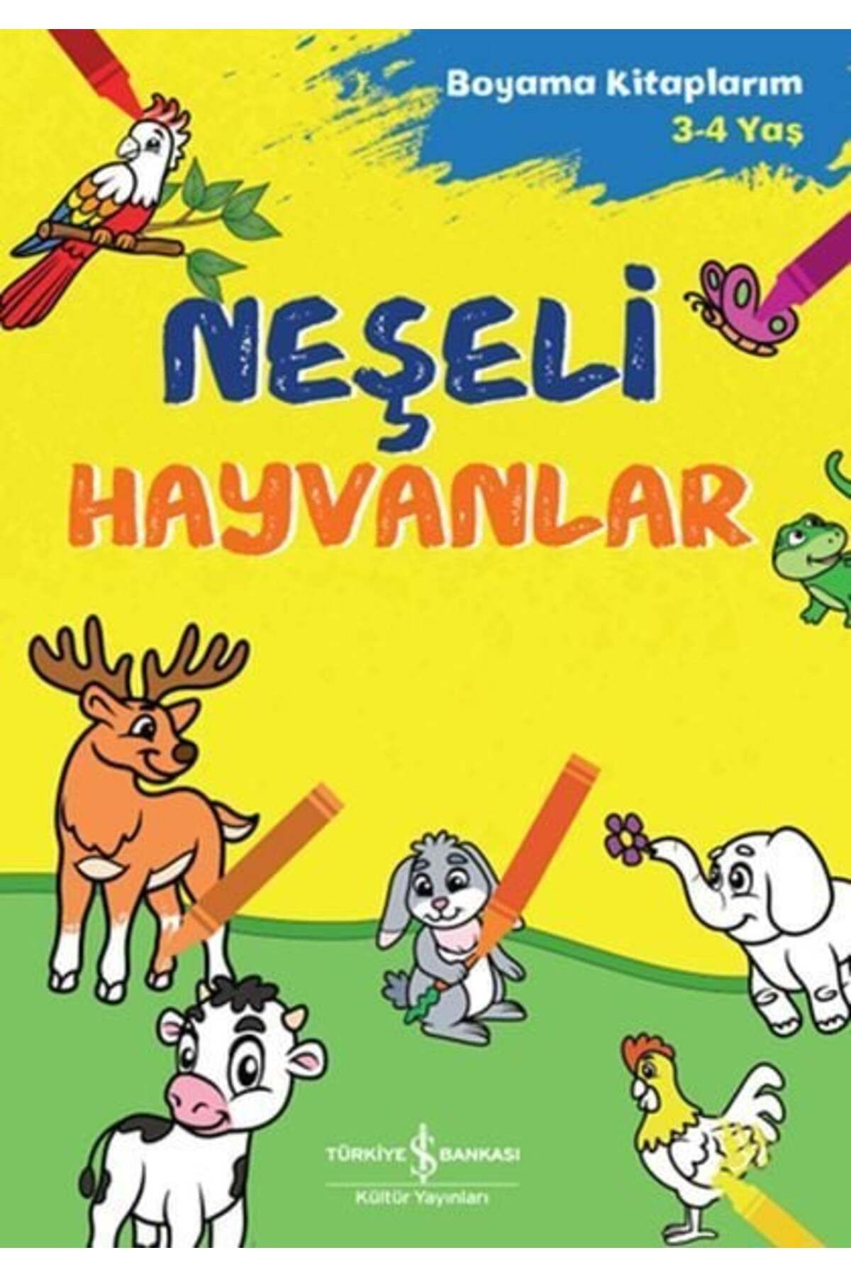 Destek Yayınları Neşeli Hayvanlar Boyama Kitaplarım 34 Yaş
