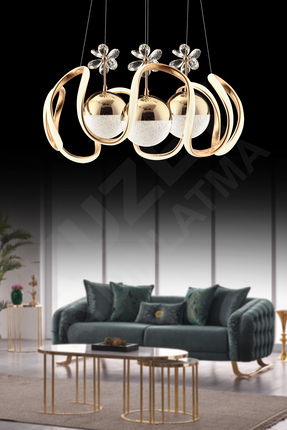 GYK LİGHT BELLA 3 TOPLU KUMANDALI 3 RENK YANAN LEDLİ AVİZE