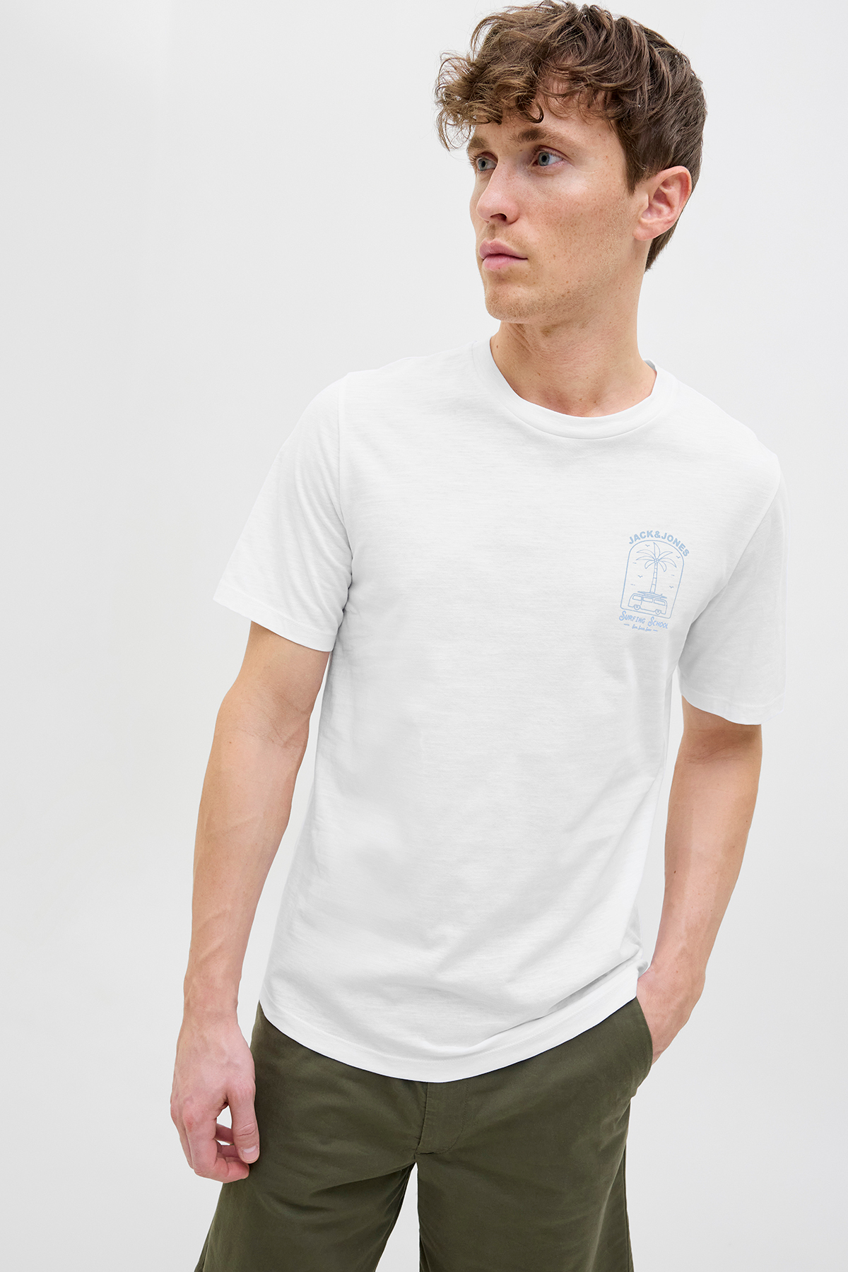 تیشرت مردانه راسته آستین کوتاه | جک اند جونز Jack & Jones 12269422 - تصویر 5