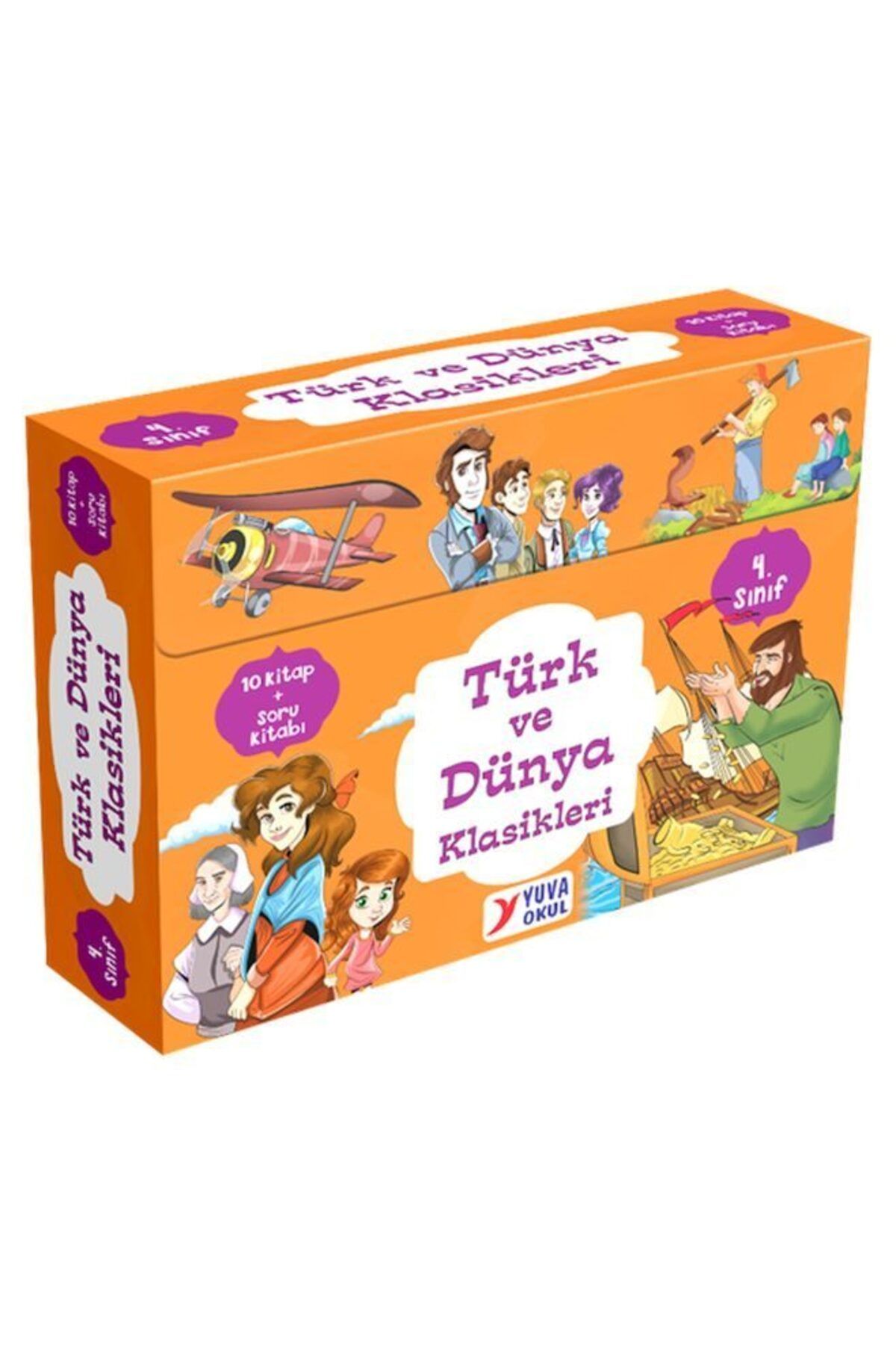 Destek Yayınları 4 Sınıflar için Türk ve Dünya Klasikleri 10 Kitap
