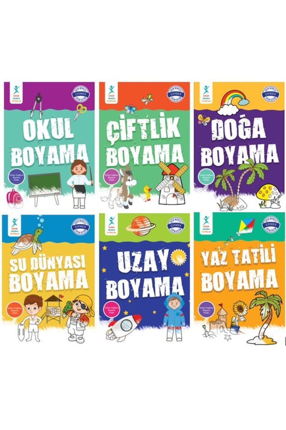Destek Yayınları Çocuk Gelişimi Türkçe İngilizce Boyama Seti