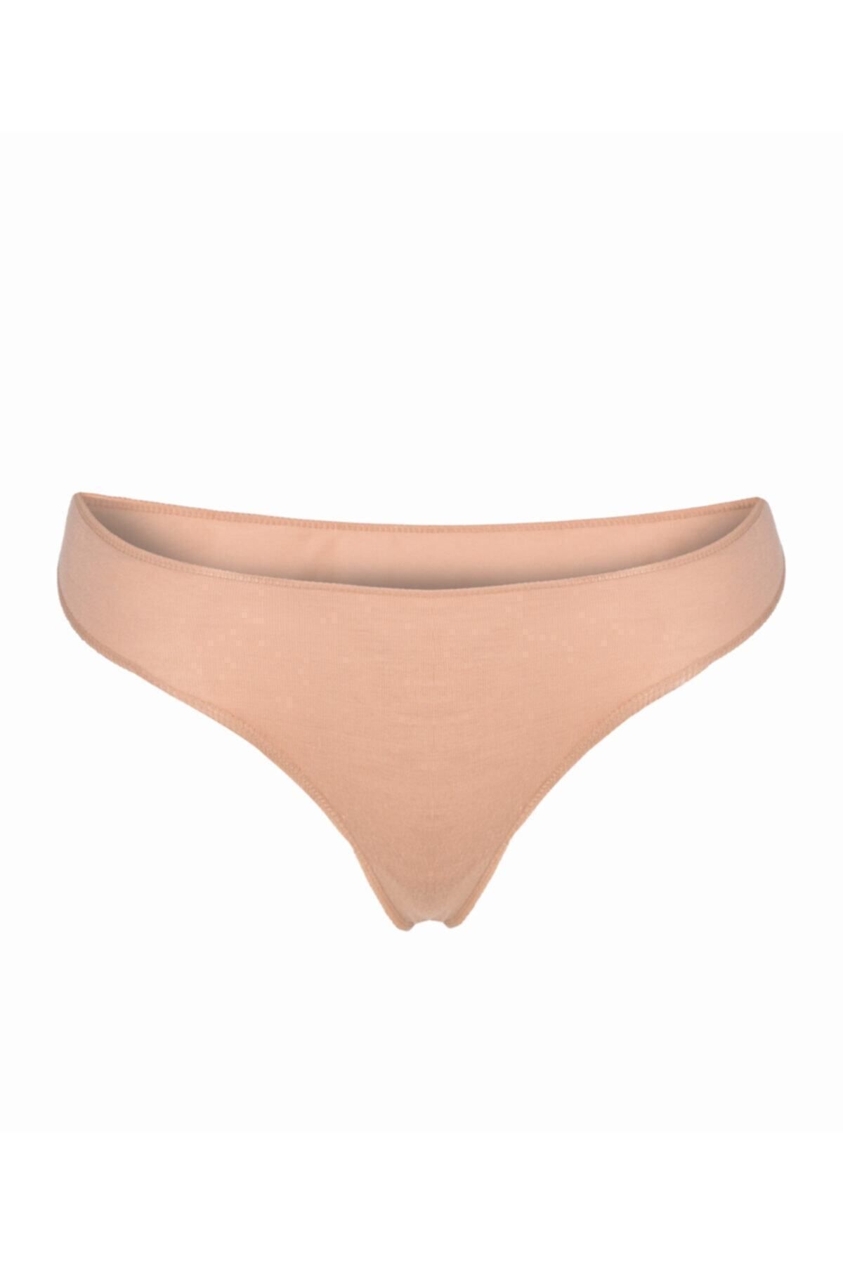 İVY GARDEN-Bamboo String Women's Comfortable Natural 5-Piece Black-White-Tan Underwear 6