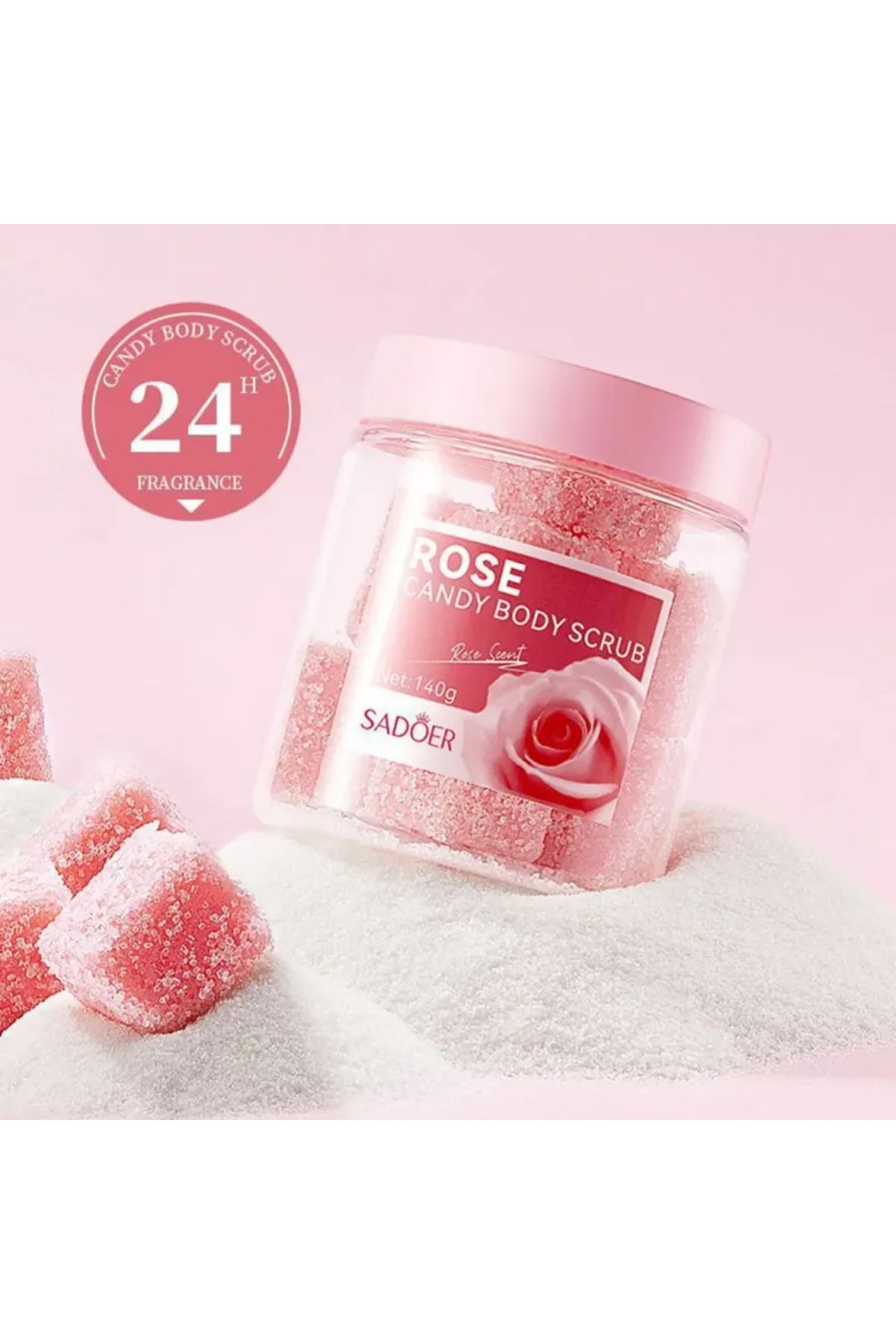 SADOER-Candy Body Scrub With An Exfoliating Texture That Leaves The Skin Soft And Refreshed, 140 Grams 3