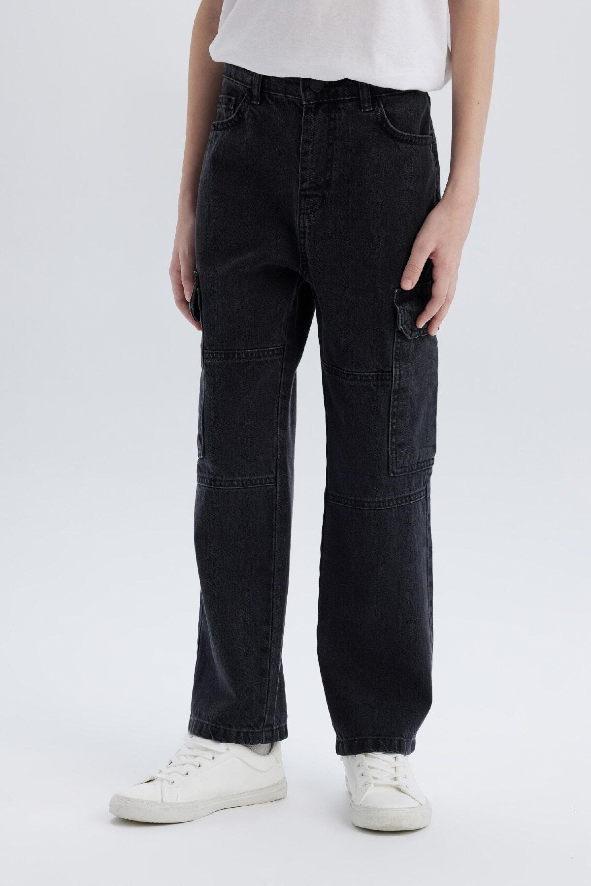Erkek Çocuk Kargo Fit Jean Pantolon C7447a825sp